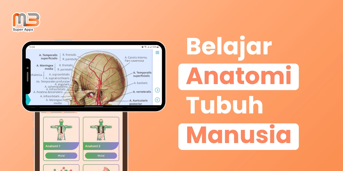 Belajar Anatomi Tubuh Manusia di M3 Super Apps, Lengkap dengan Audiovisual