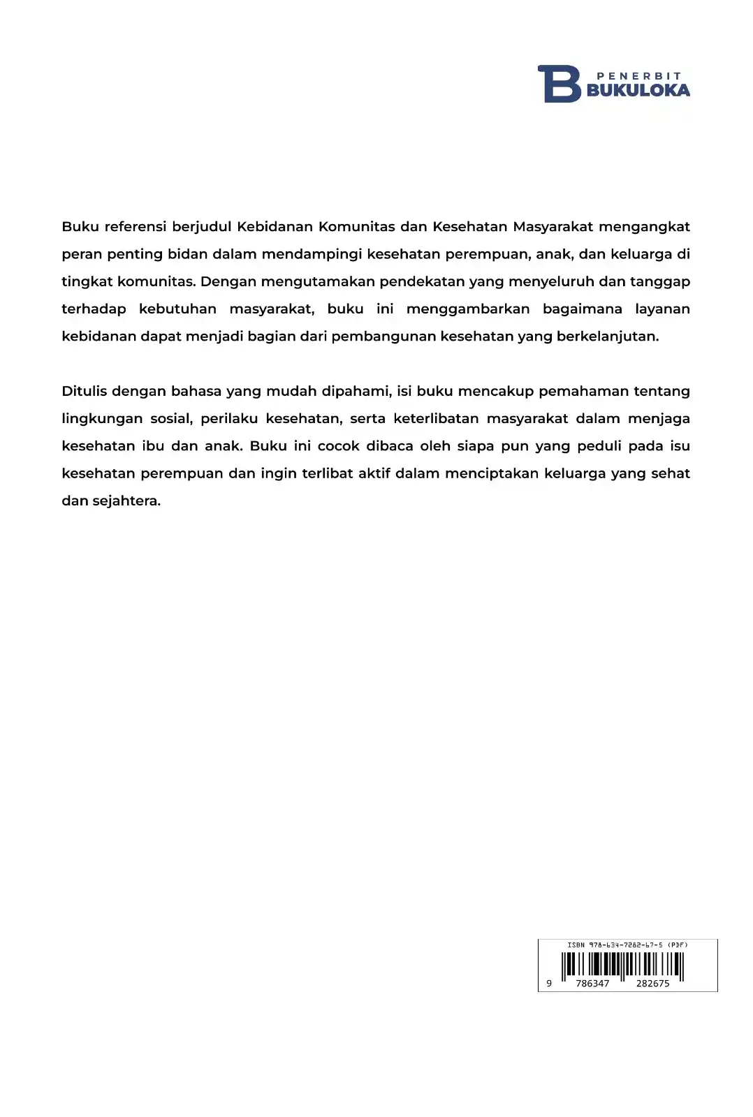 Kebidanan Komunitas dan Kesehatan Masyarakat