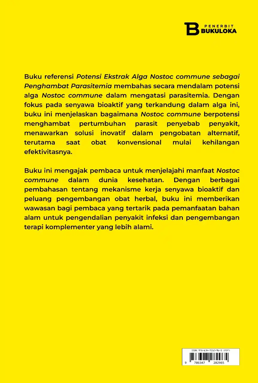 Potensi Ekstrak Alga Nostoc commune sebagai Penghambat Parasitemia