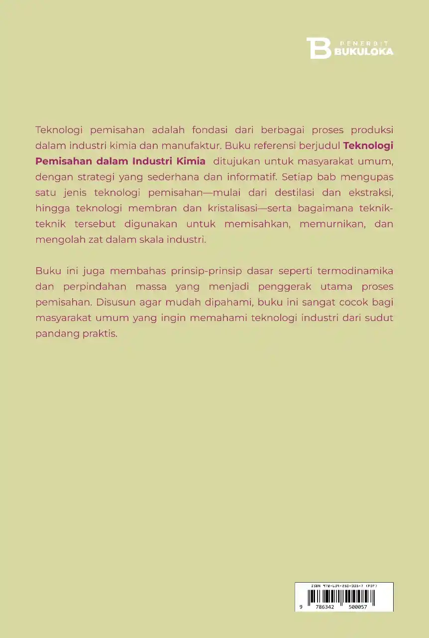 Teknologi Pemisahan dalam Industri Kimia