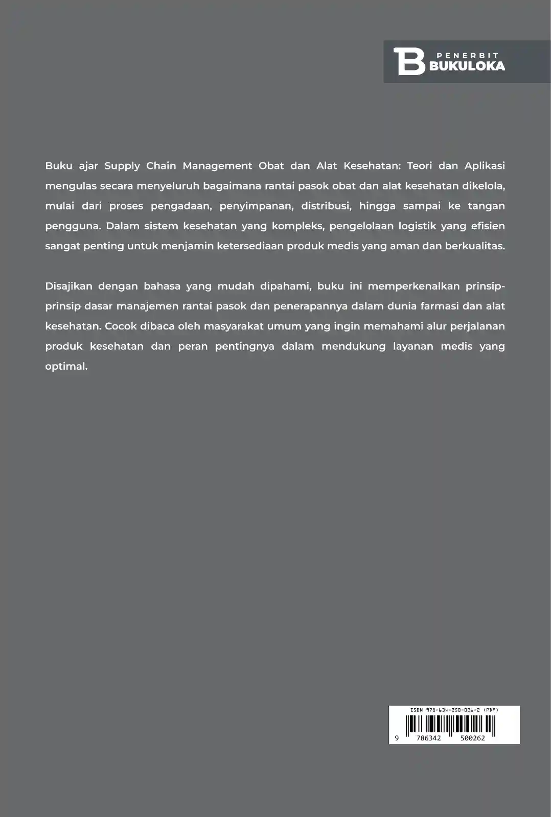 Supply Chain Management Obat dan Alat Kesehatan: Teori dan Aplikasi 