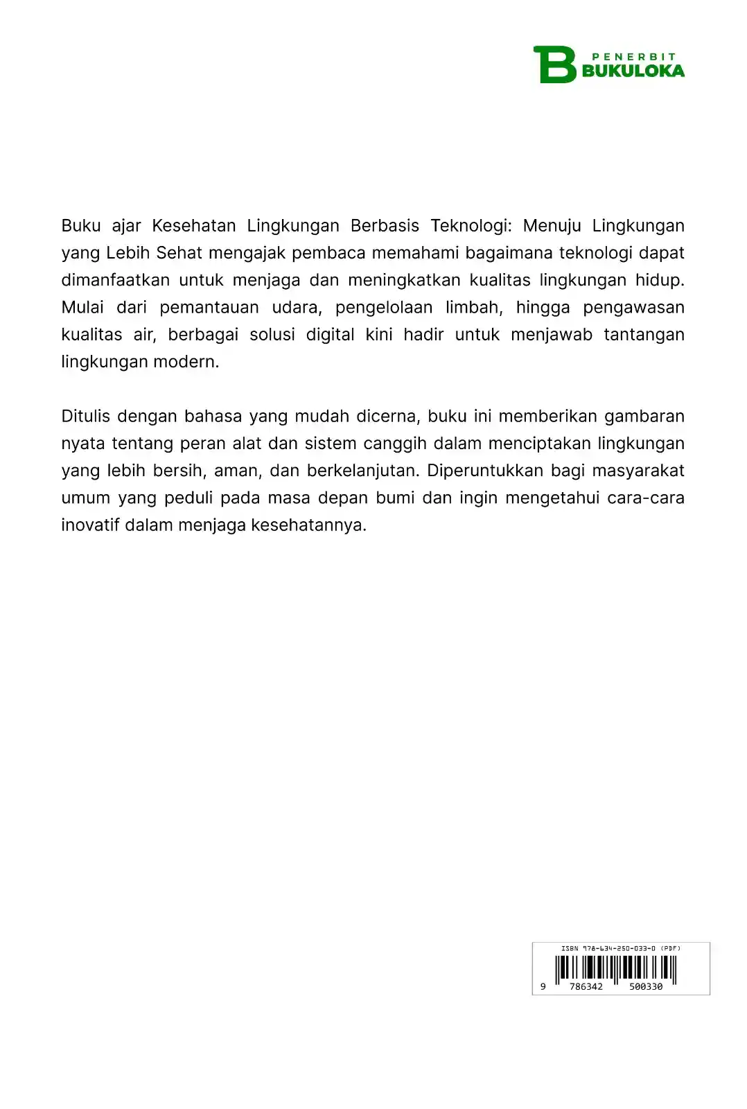 Kesehatan Lingkungan Berbasis Teknologi: Menuju Lingkungan yang Lebih Sehat