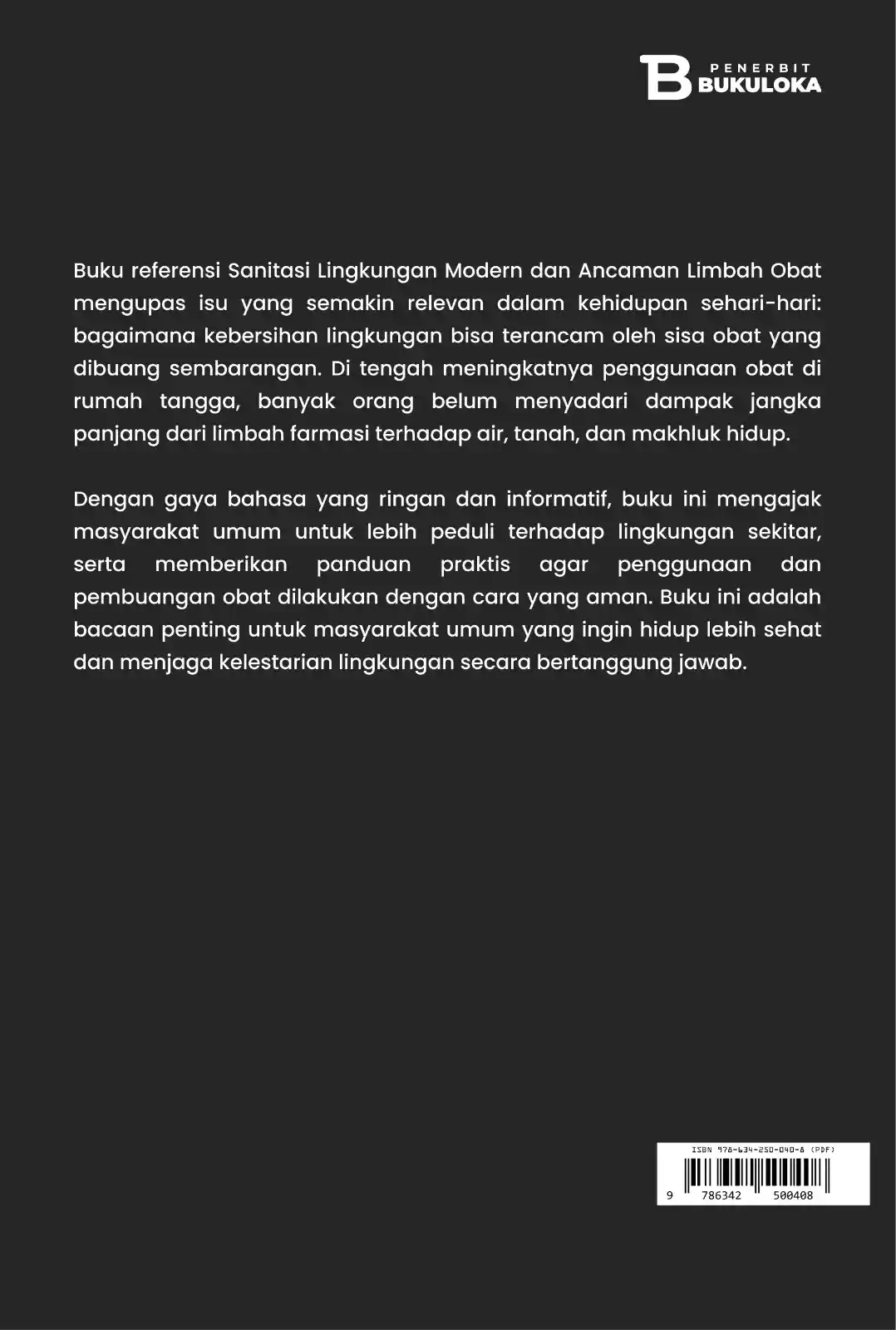 Sanitasi Lingkungan Modern dan Ancaman Limbah Obat