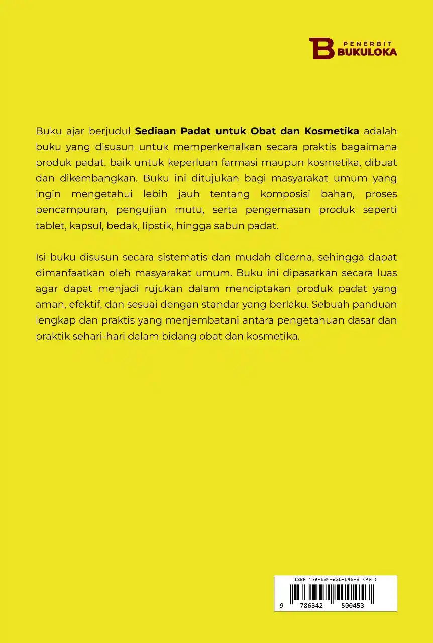 Sediaan Padat untuk Obat dan Kosmetika 