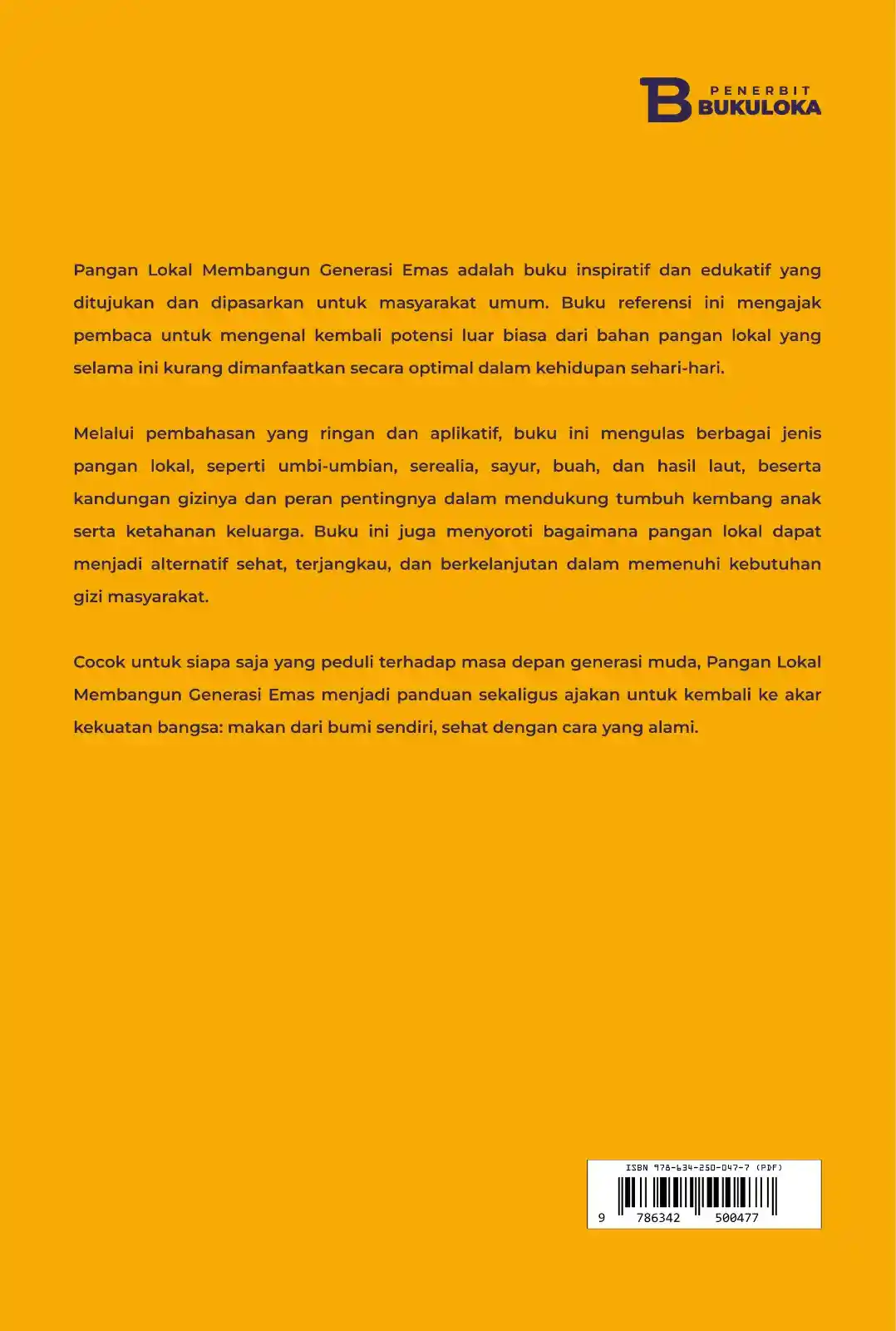 Pangan Lokal Membangun Generasi Emas