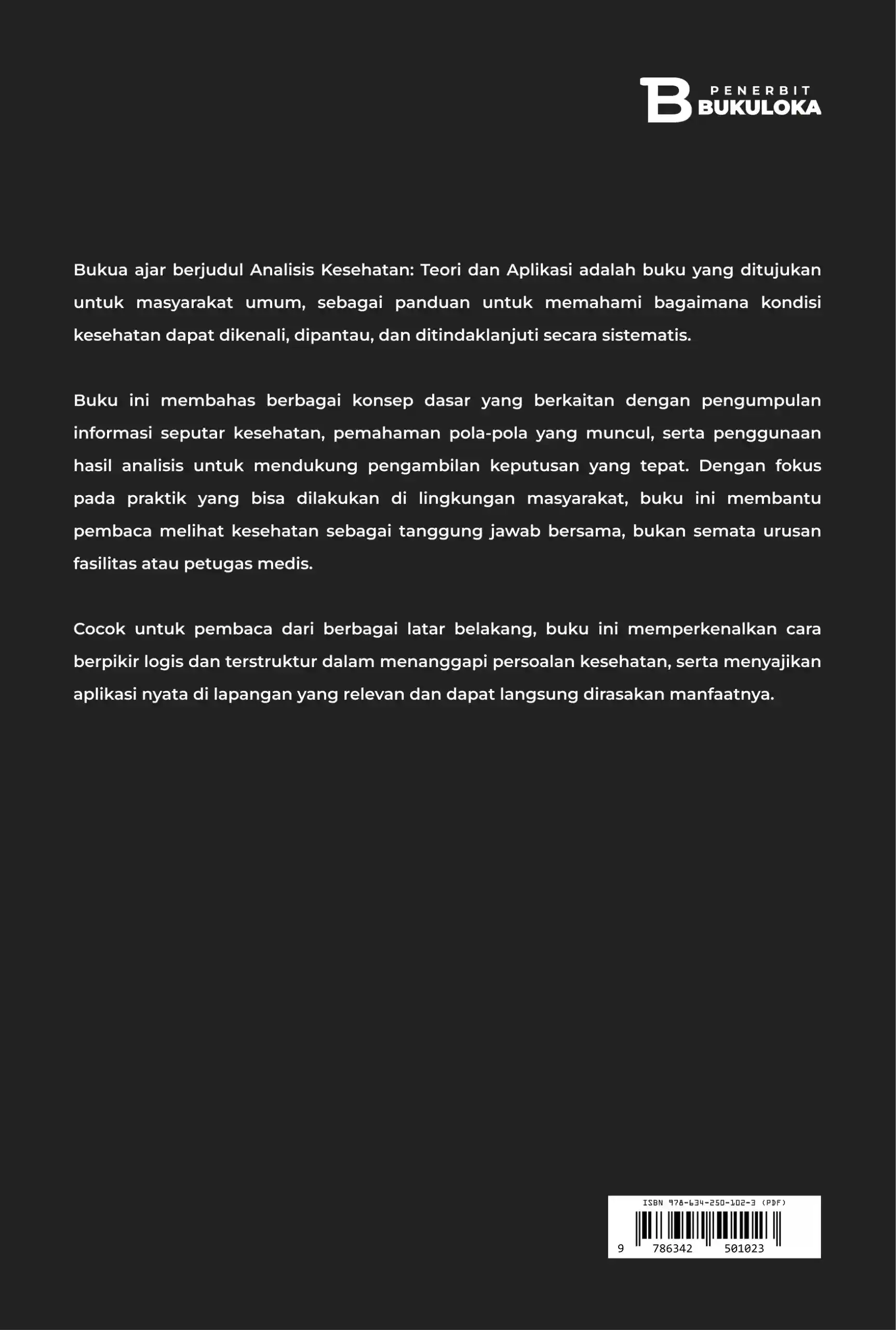 Analisis Kesehatan: Teori dan Aplikasi