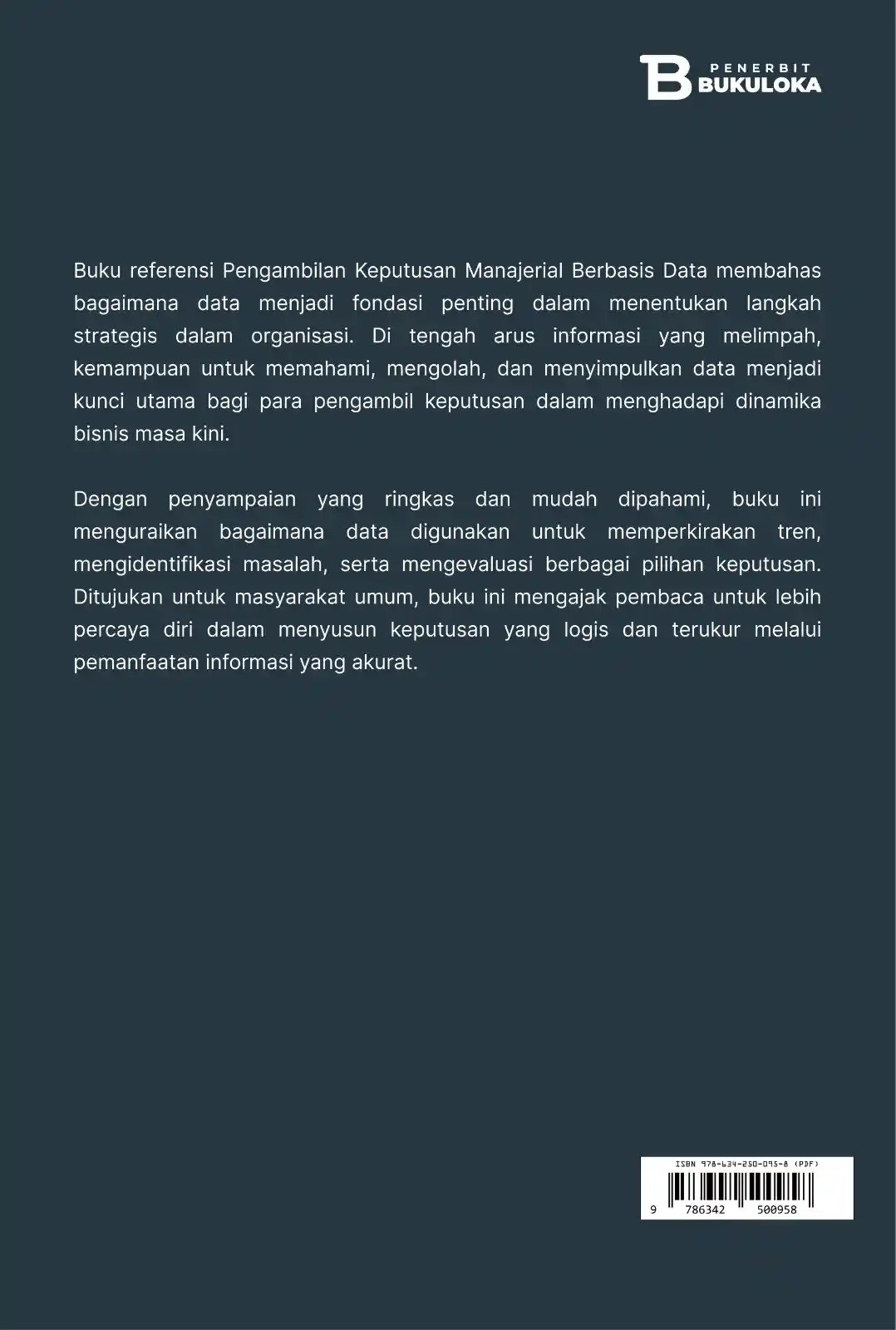 Pengambilan Keputusan Manajerial Berbasis Data 
