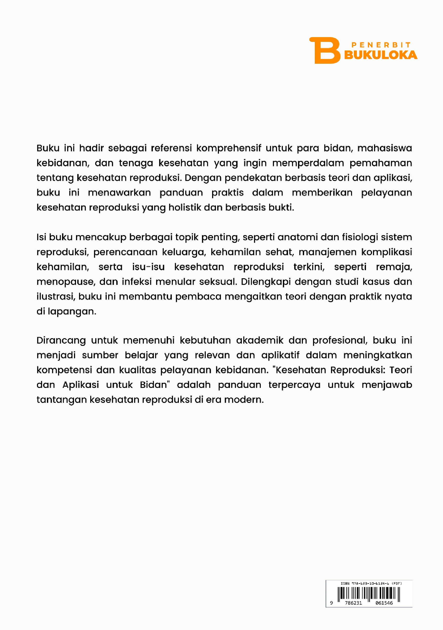 Buku Referensi Kesehatan Reproduksi: Teori Dan Aplikasi Untuk Bidan