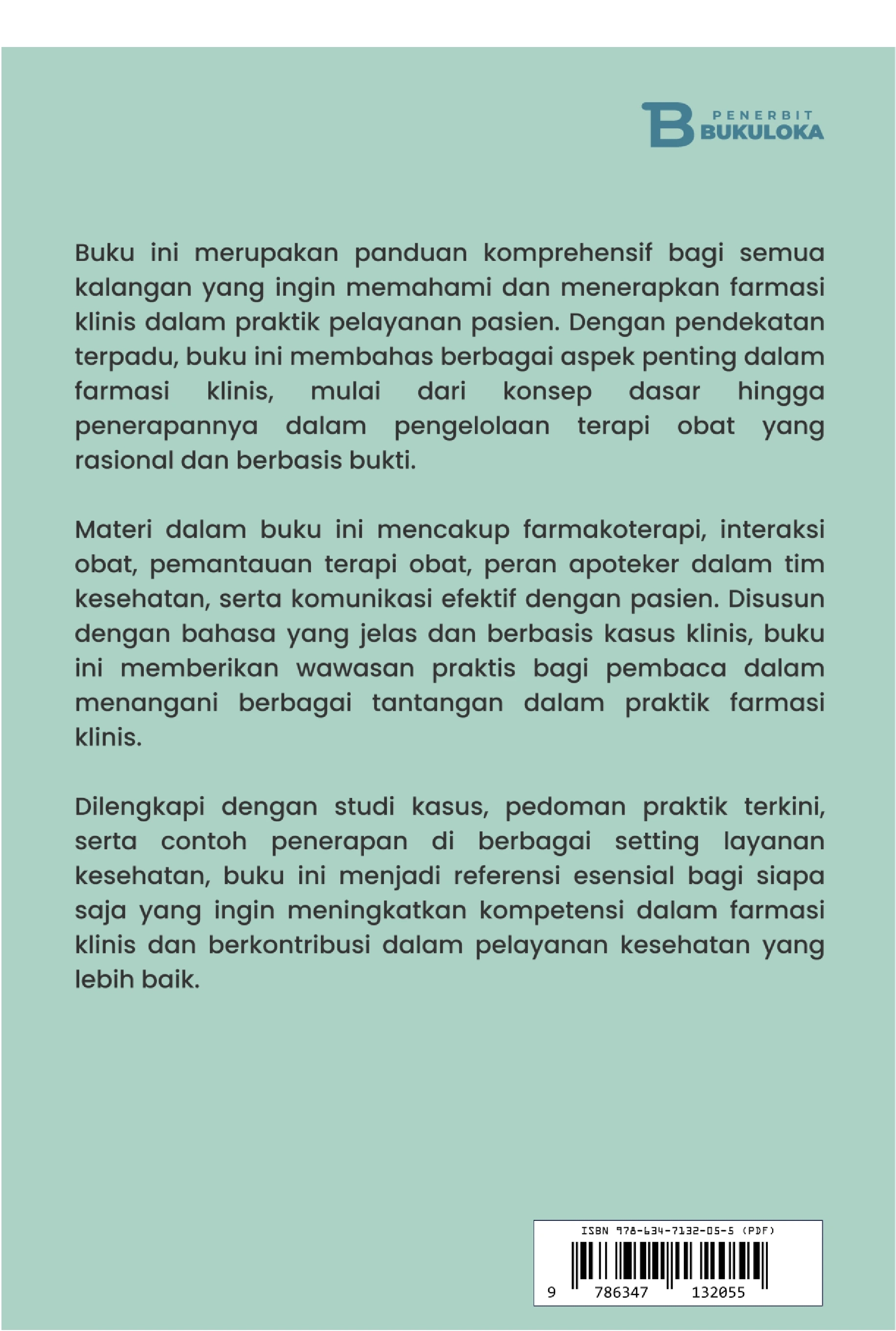 Buku Ajar Farmasi Klinis: Pendekatan Terpadu Untuk Pelayanan Pasien