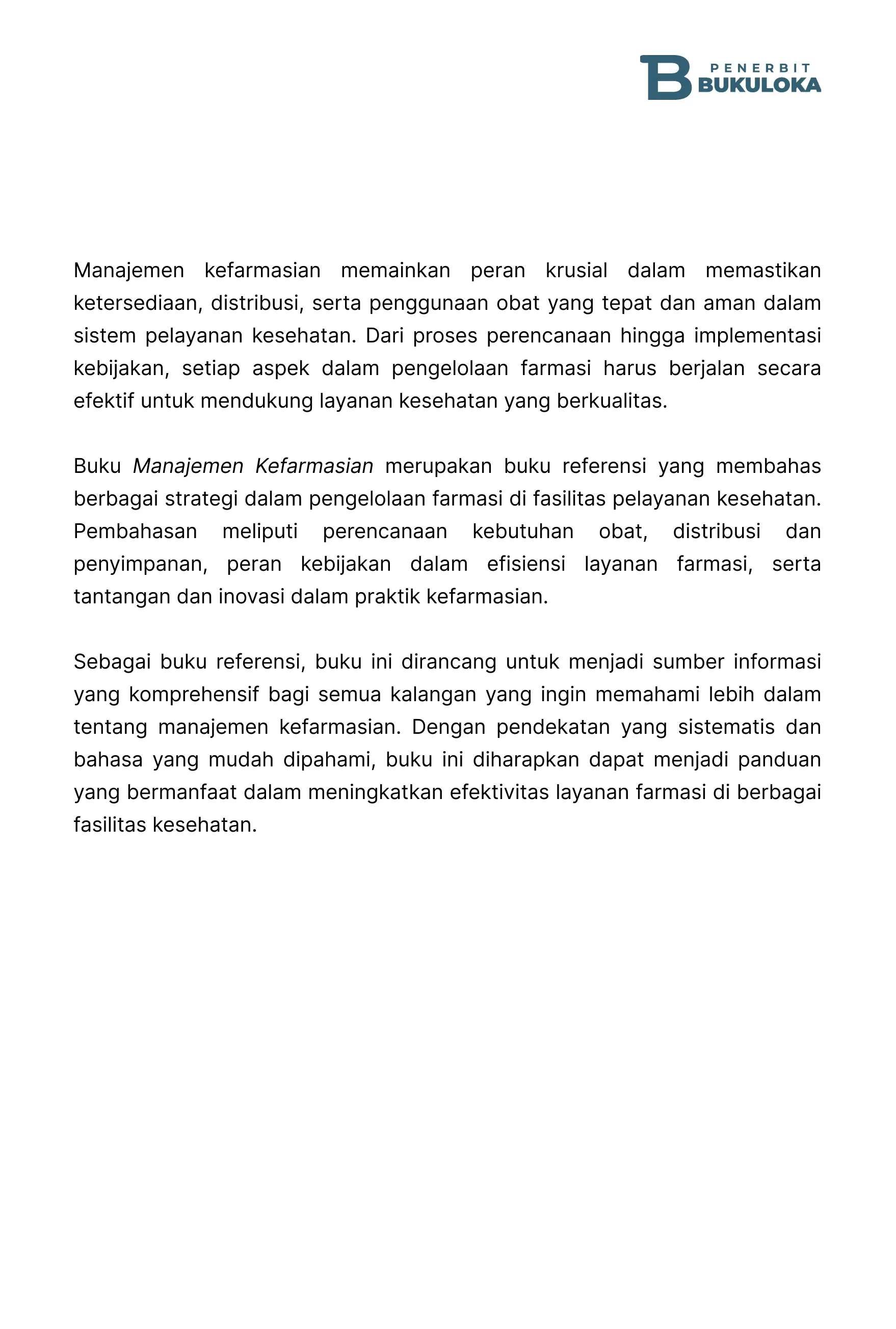 Manajemen Kefarmasian 