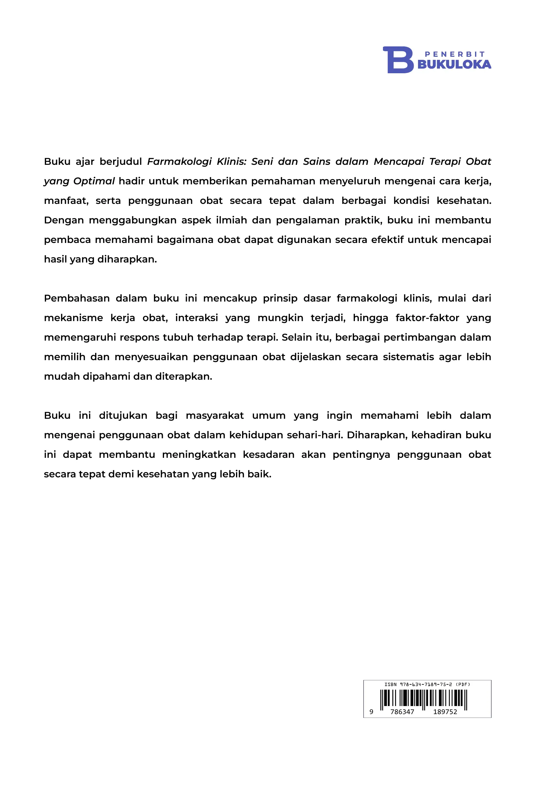 Farmakologi Klinis: Seni dan Sains dalam Mencapai Terapi Obat yang Optimal 