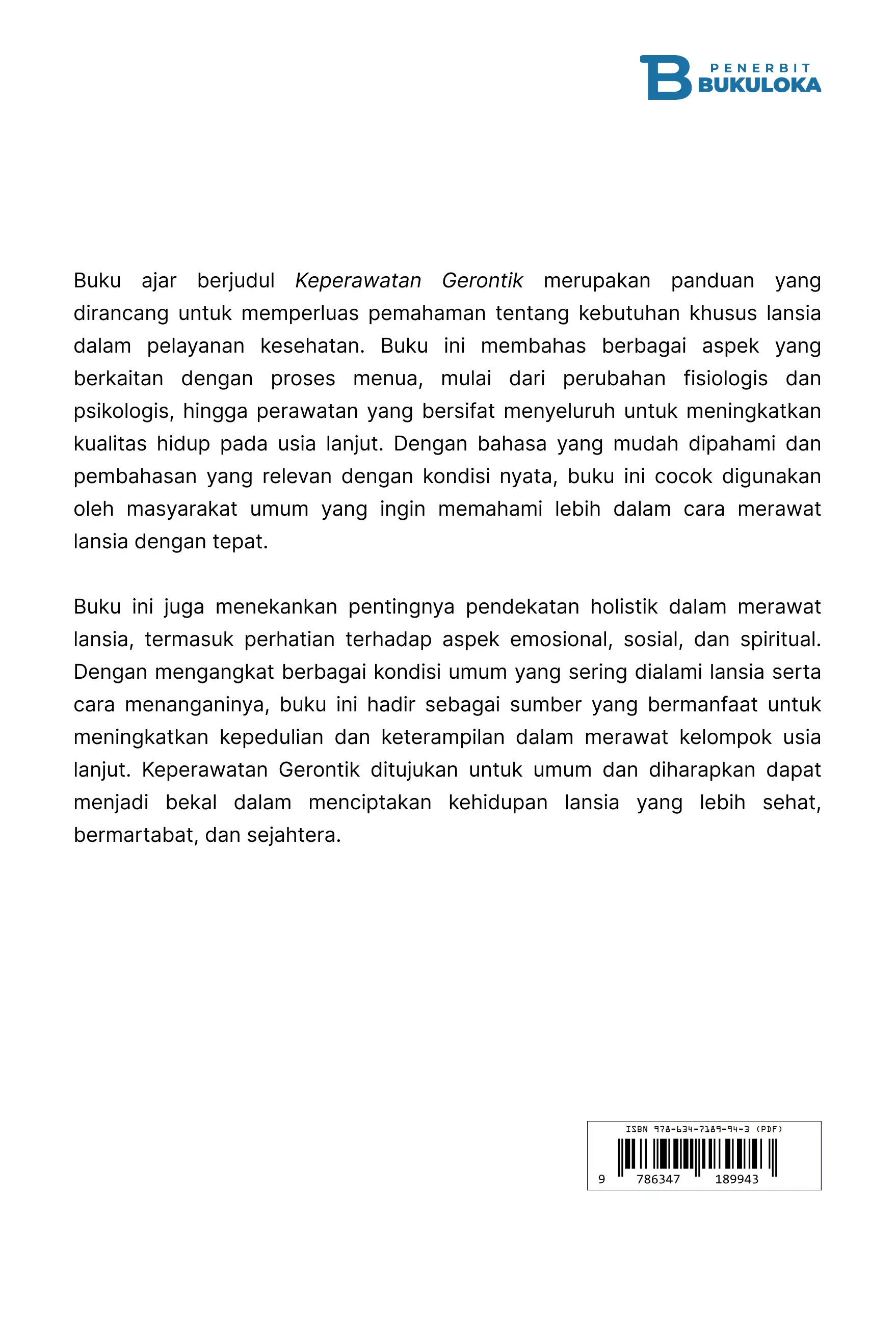 Keperawatan Gerontik