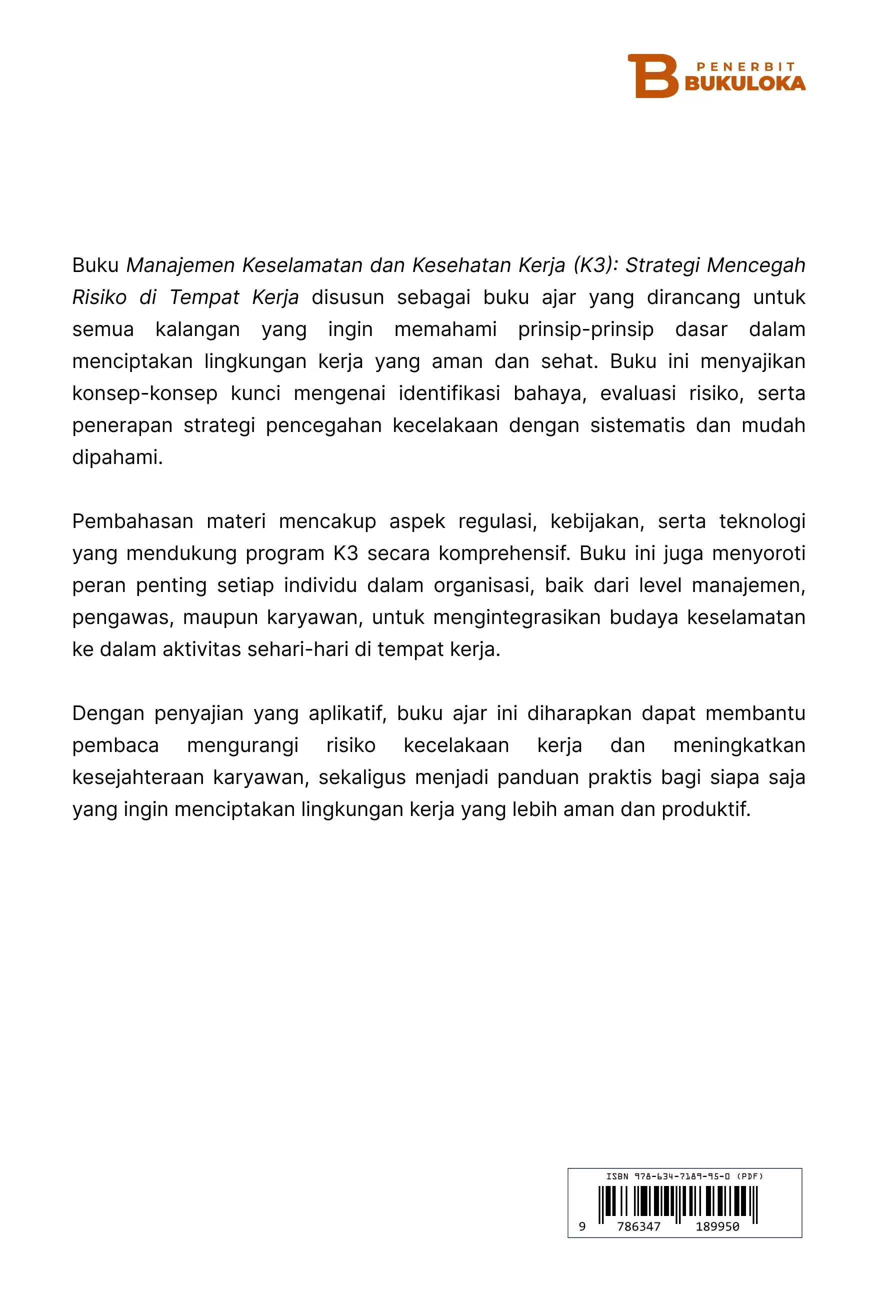 Manajemen Keselamatan dan Kesehatan Kerja (K3): Strategi Mencegah Risiko di Tempat  Kerja