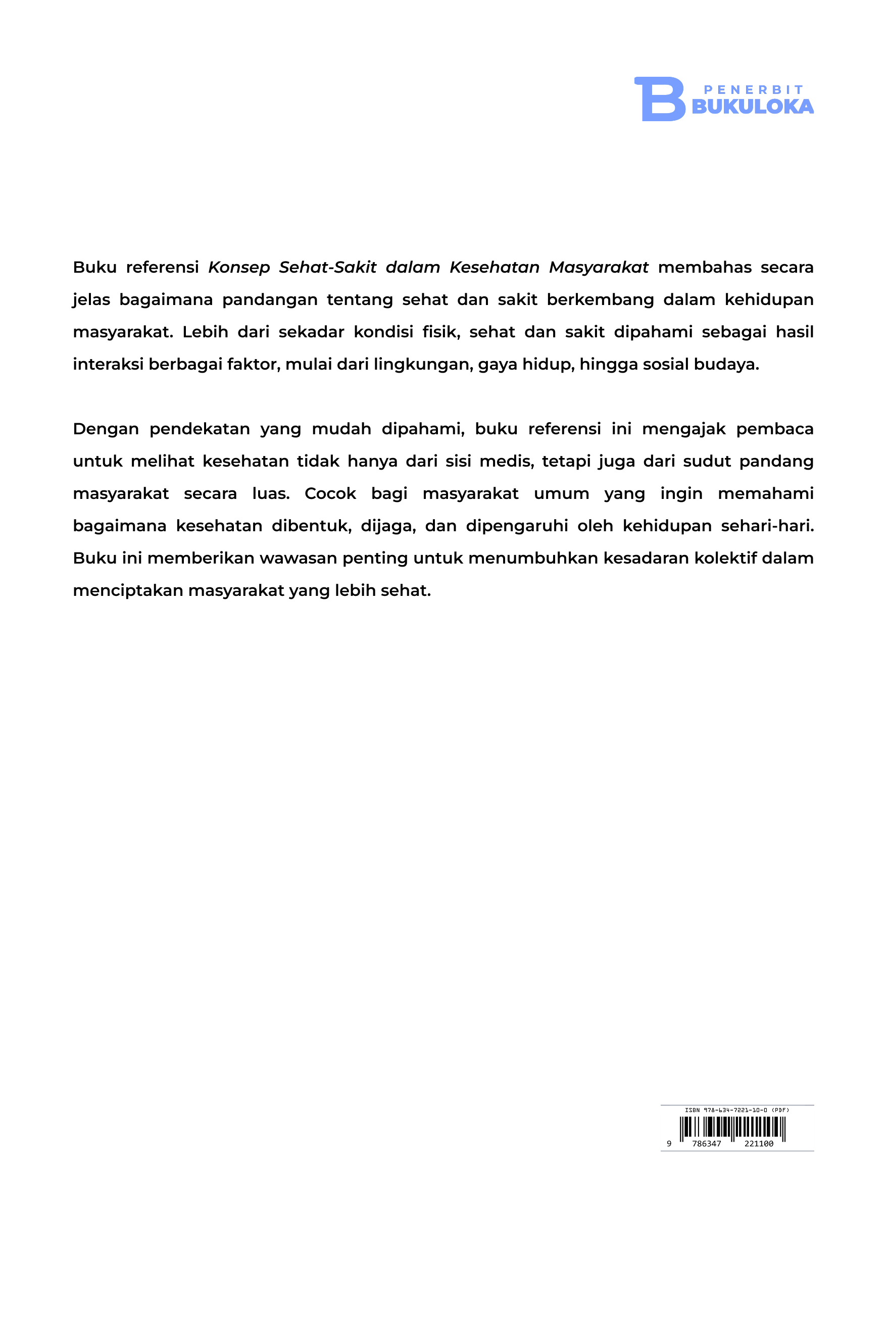 Konsep Sehat-Sakit dalam Kesehatan Masyarakat 