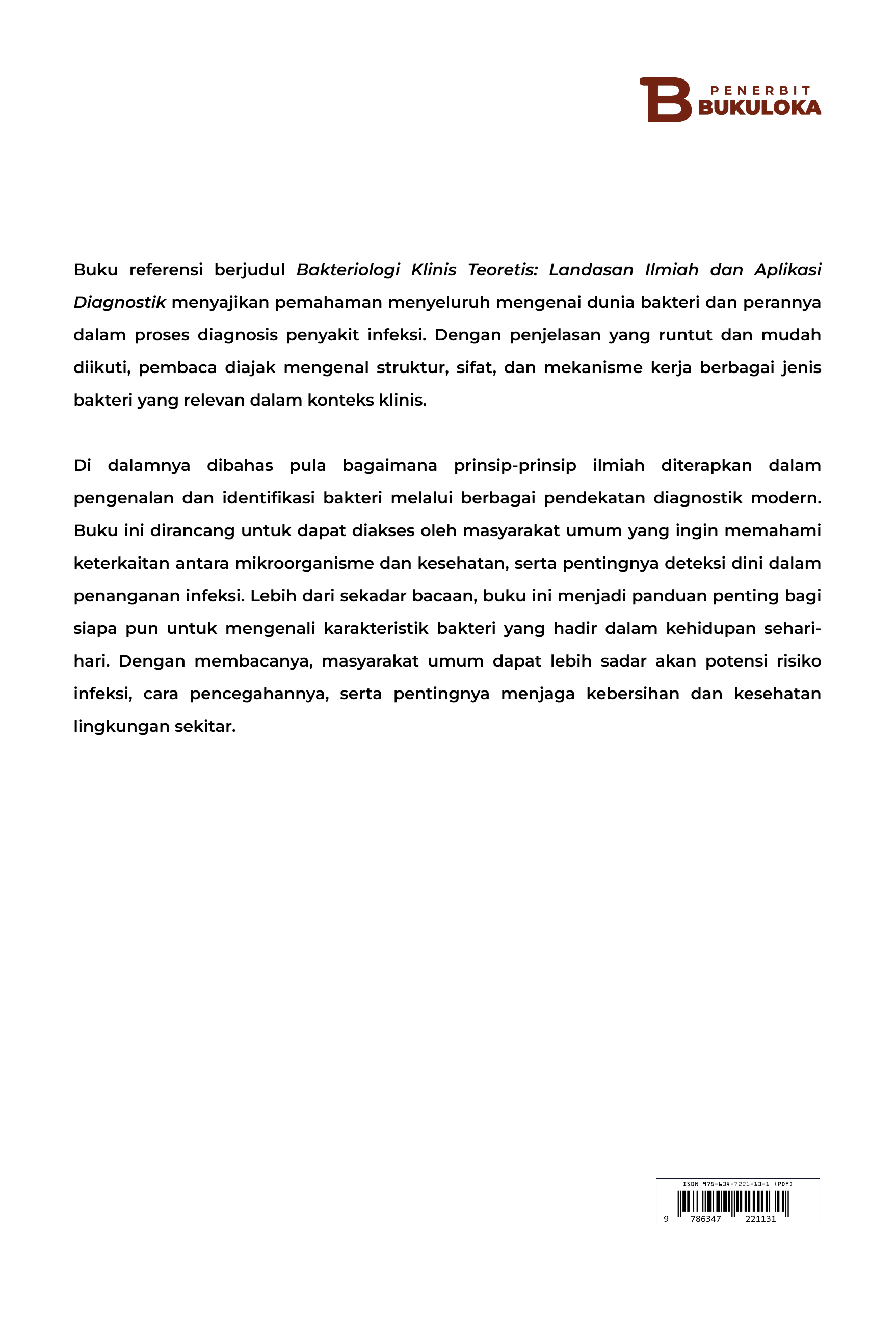 Bakteriologi Klinis Teoretis: Landasan Ilmiah dan Aplikasi Diagnostik