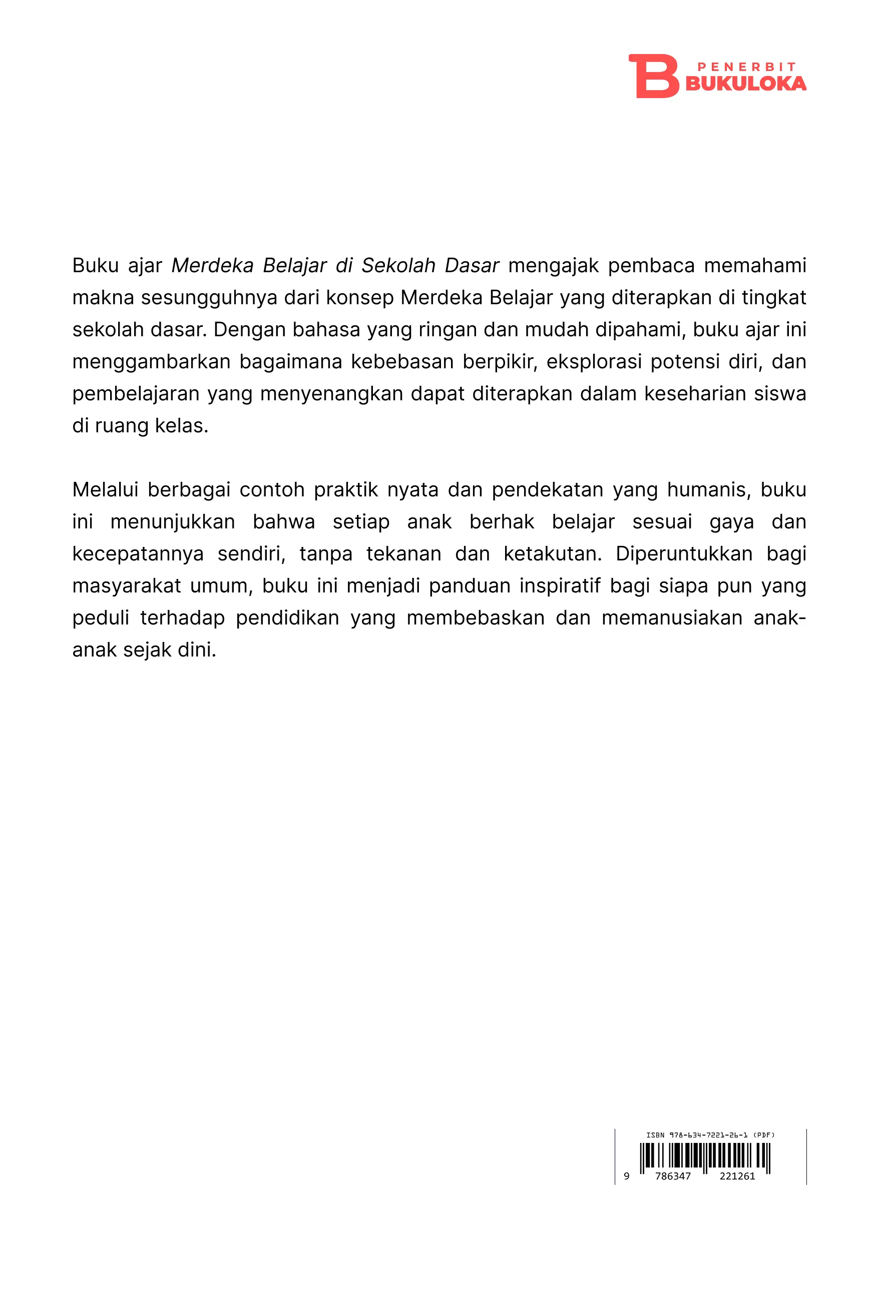 Merdeka Belajar di Sekolah Dasar 