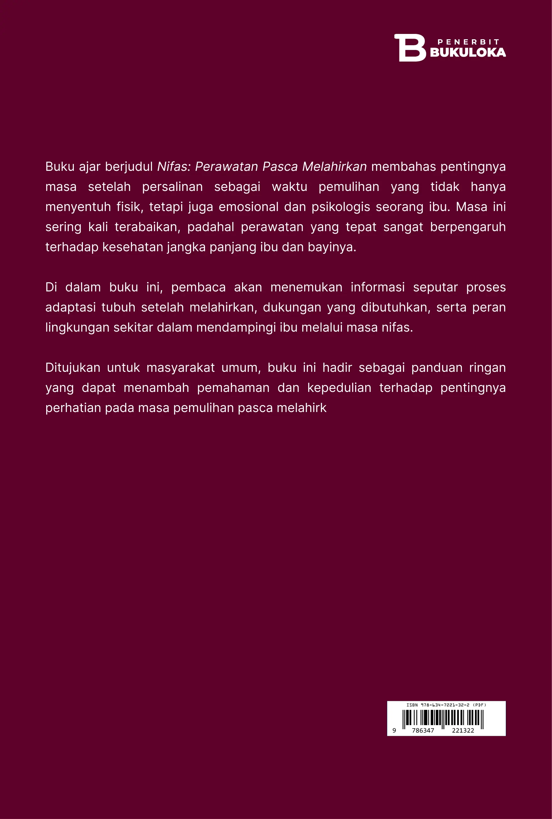 Nifas Perawatan Pasca Melahirkan