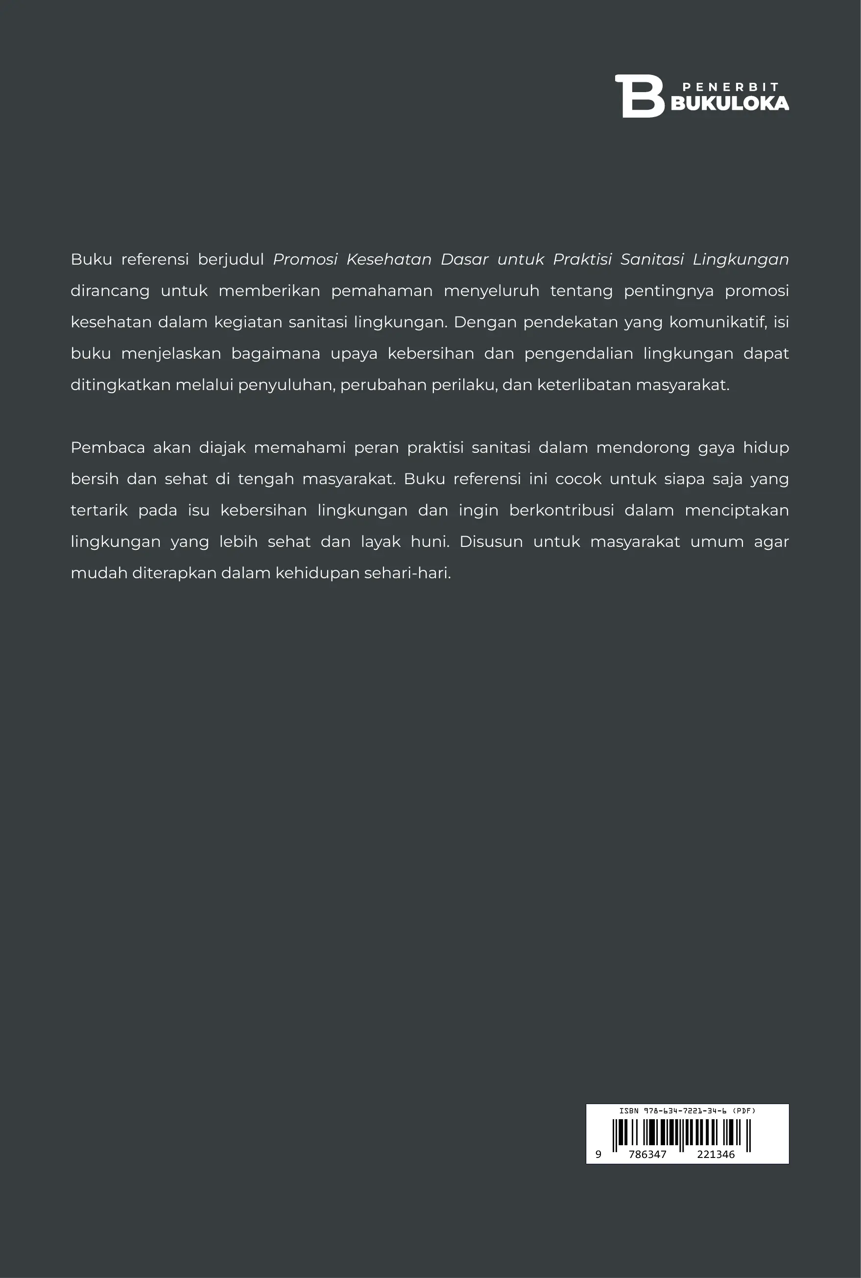 Promosi Kesehatan Dasar untuk Praktisi  Sanitasi Lingkungan