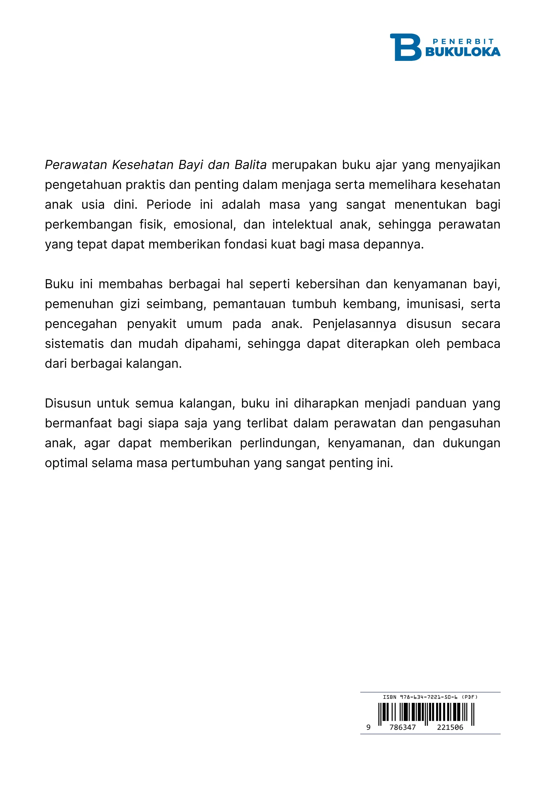 Perawatan Kesehatan Bayi dan Balita 