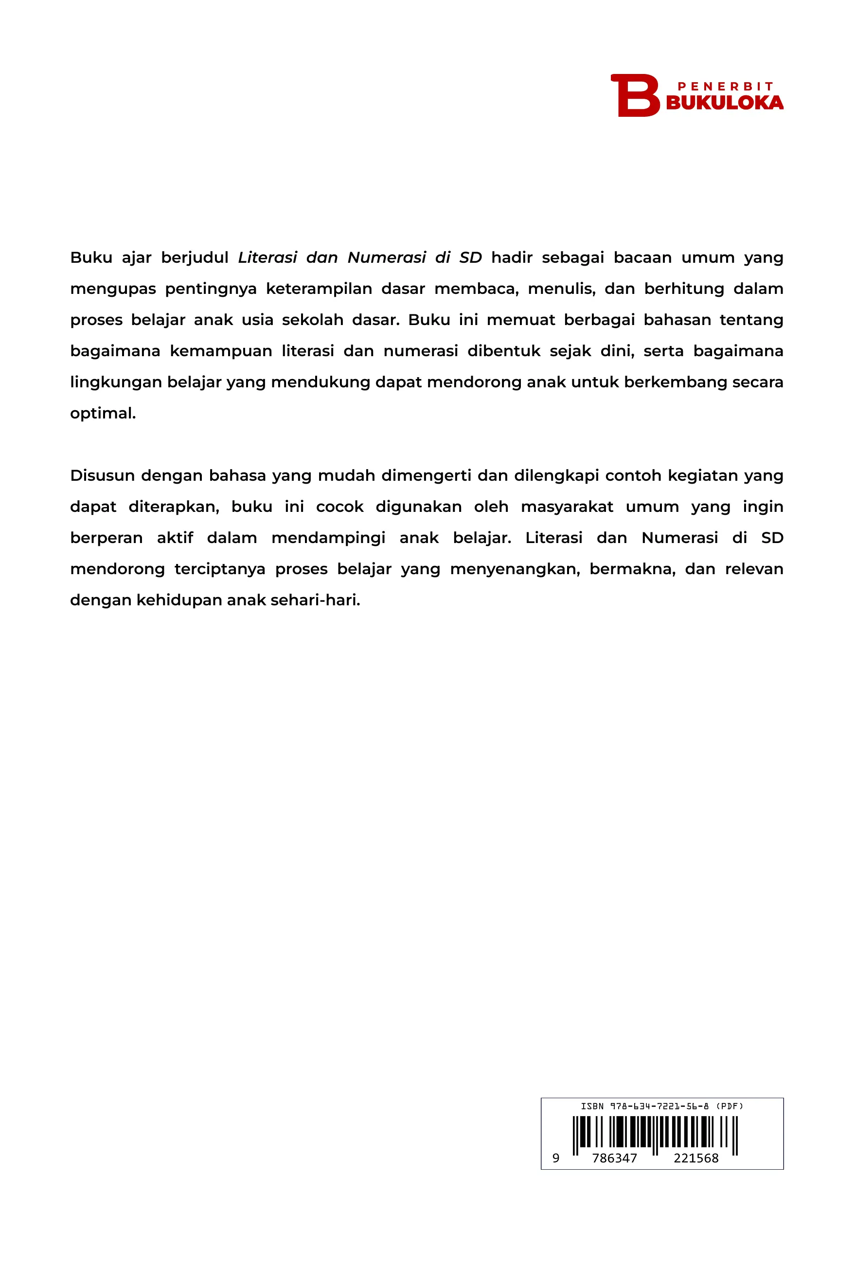 Literasi dan Numerasi di SD