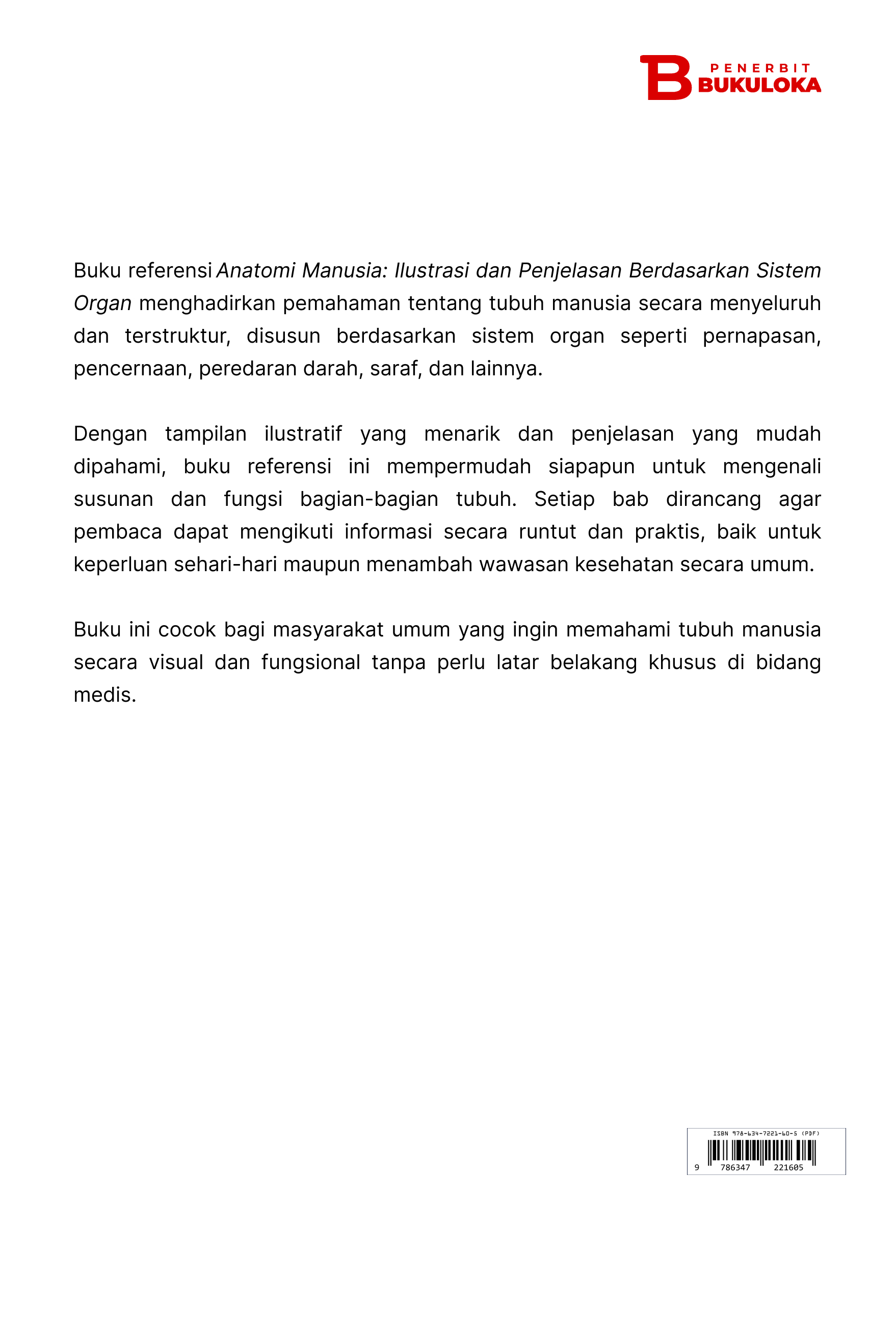 Anatomi Manusia: Ilustrasi dan Penjelasan  Berdasarkan Sistem Organ 