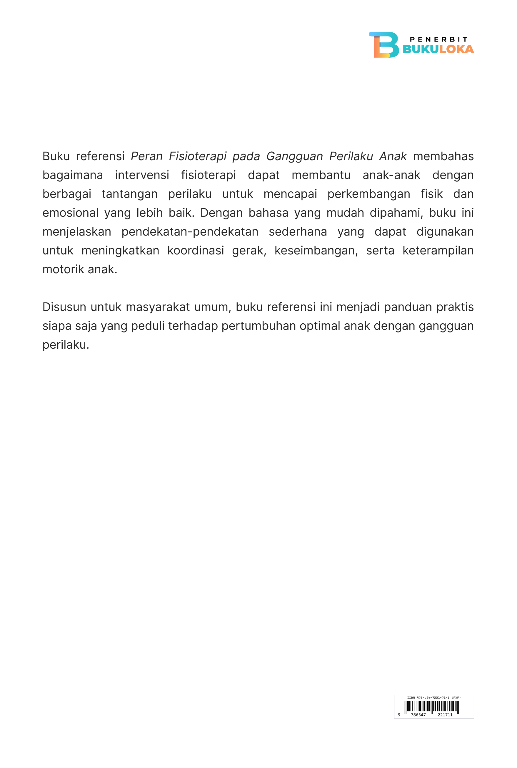 Peran Fisioterapi pada Gangguan Perilaku Anak 