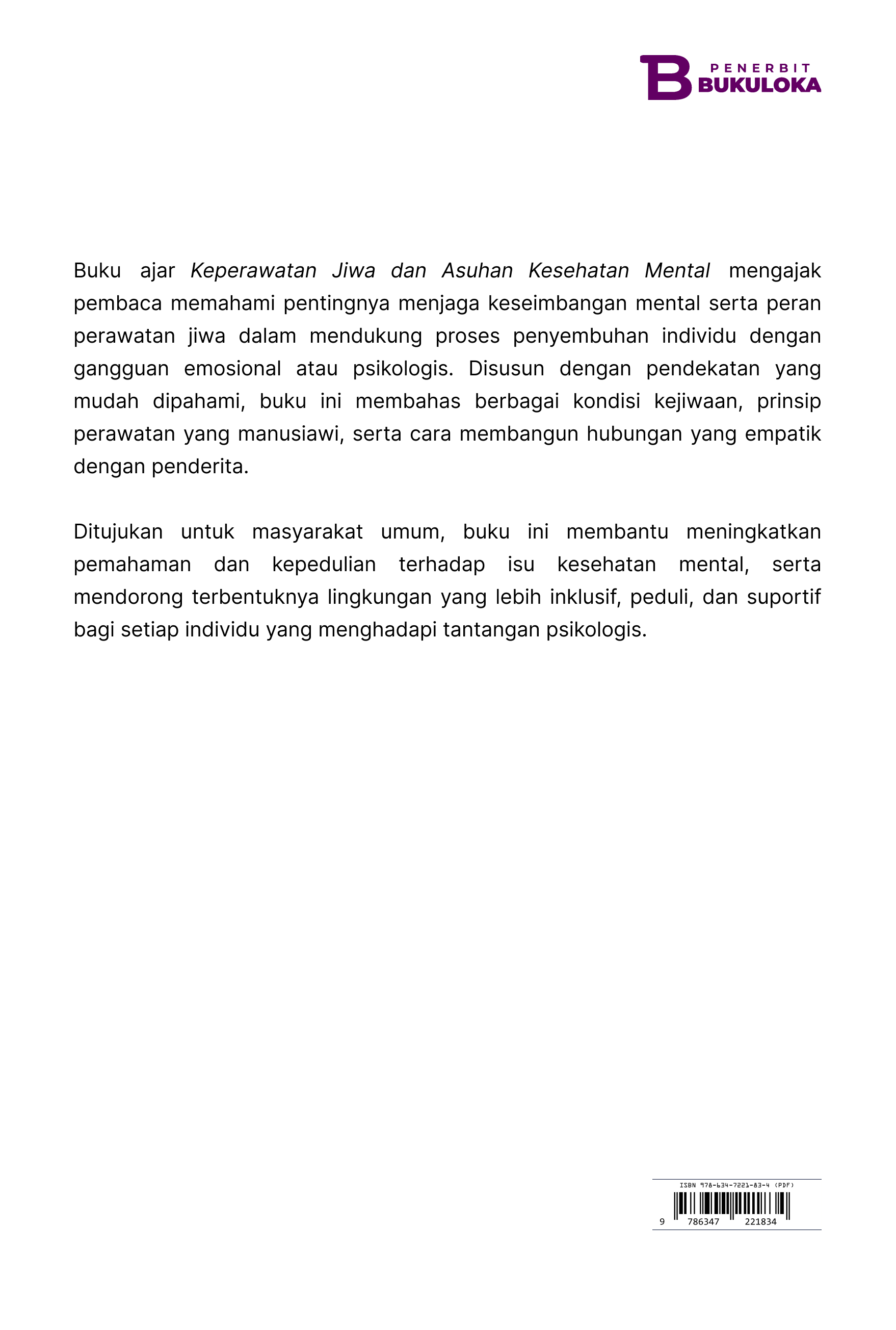Keperawatan Jiwa dan Asuhan Kesehatan Mental