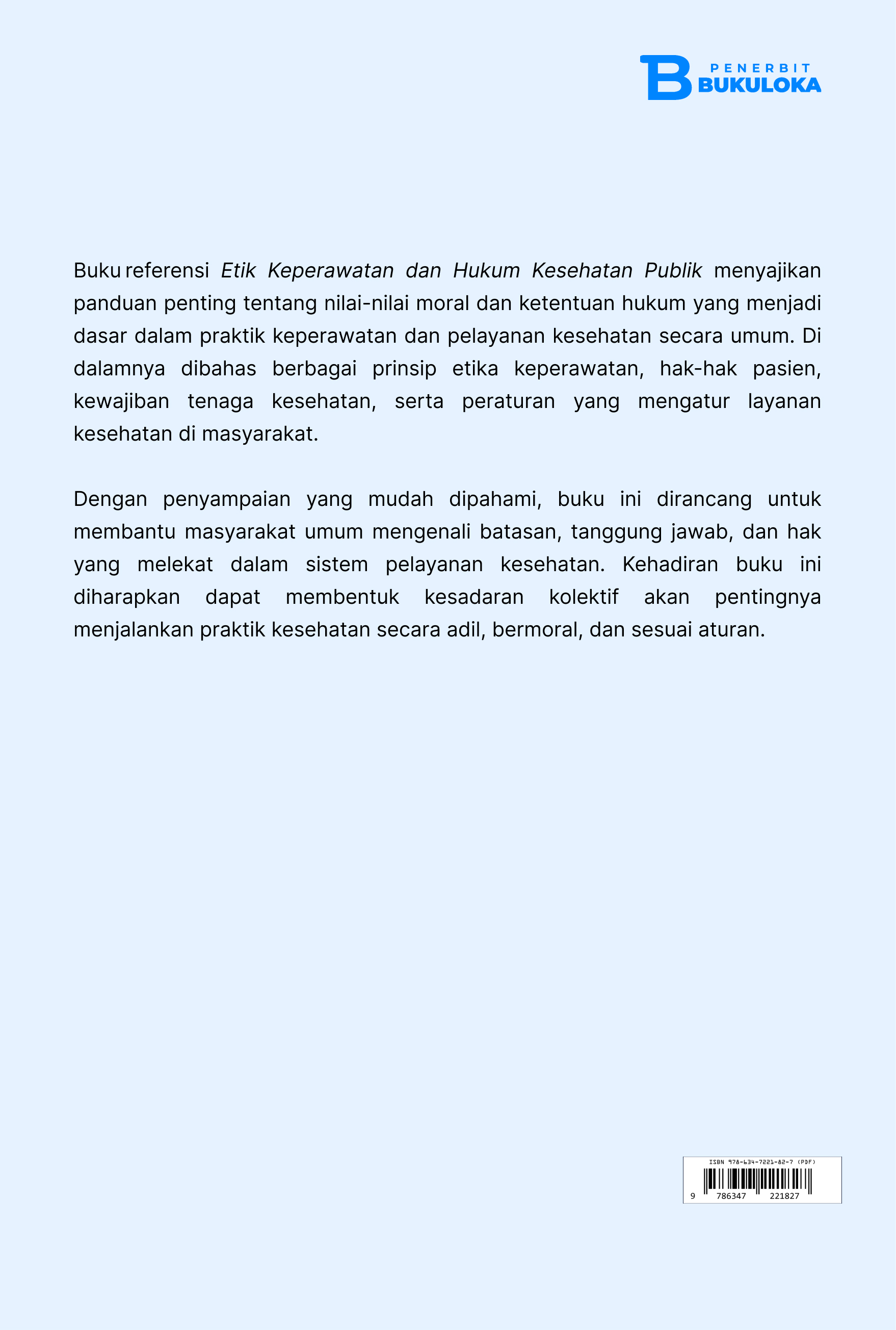 Etik Keperawatan dan Hukum Kesehatan