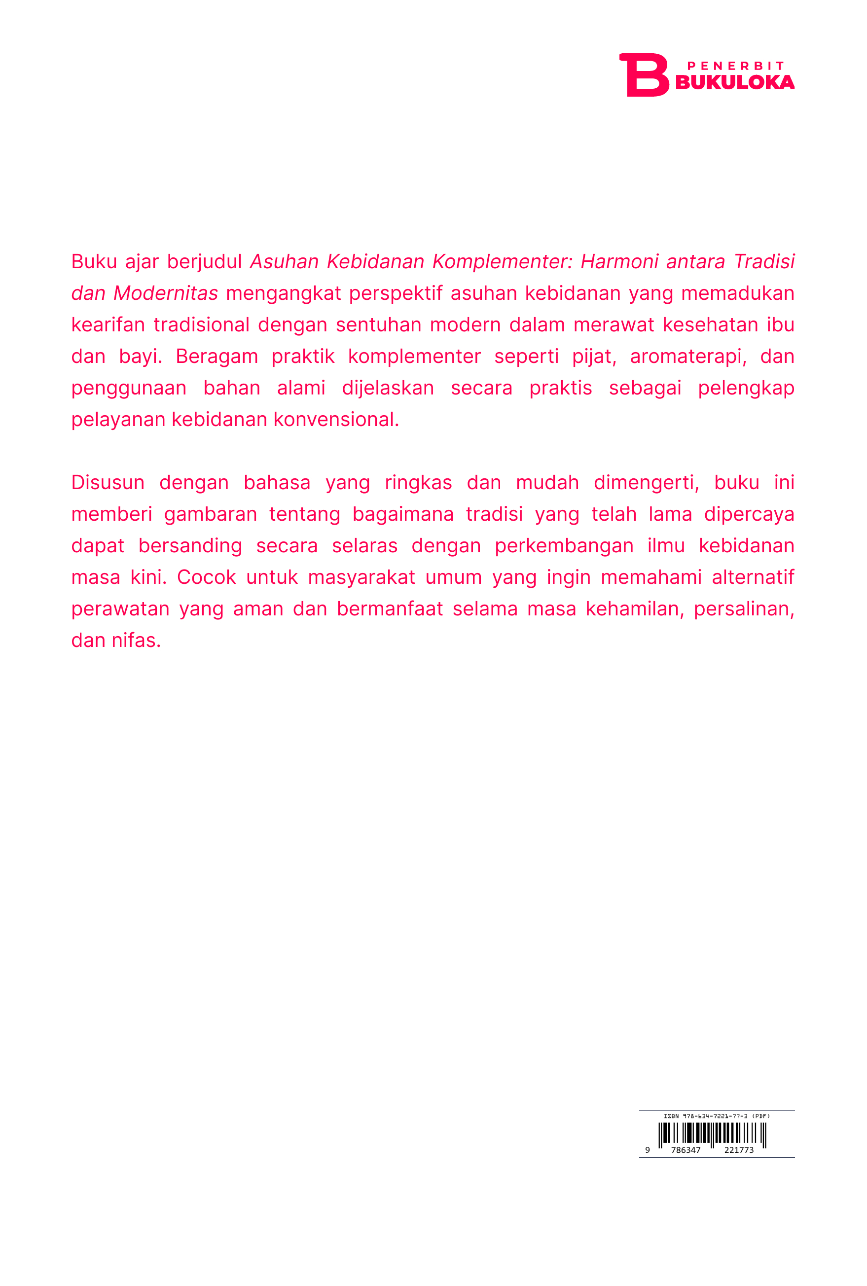 Asuhan Kebidanan Komplementer: Harmoni antara Tradisi dan Modernitas 