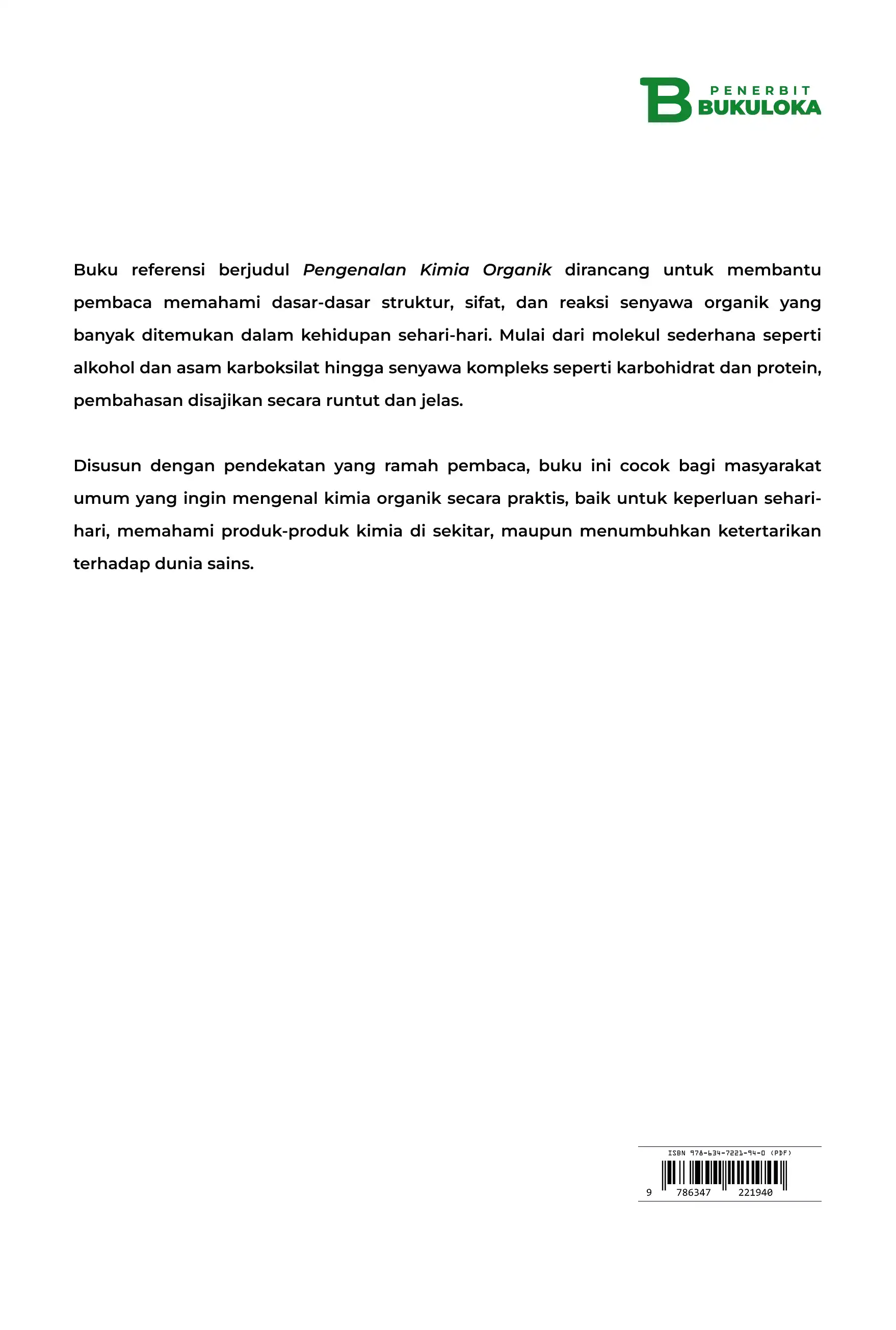Pengenalan Kimia Organik 