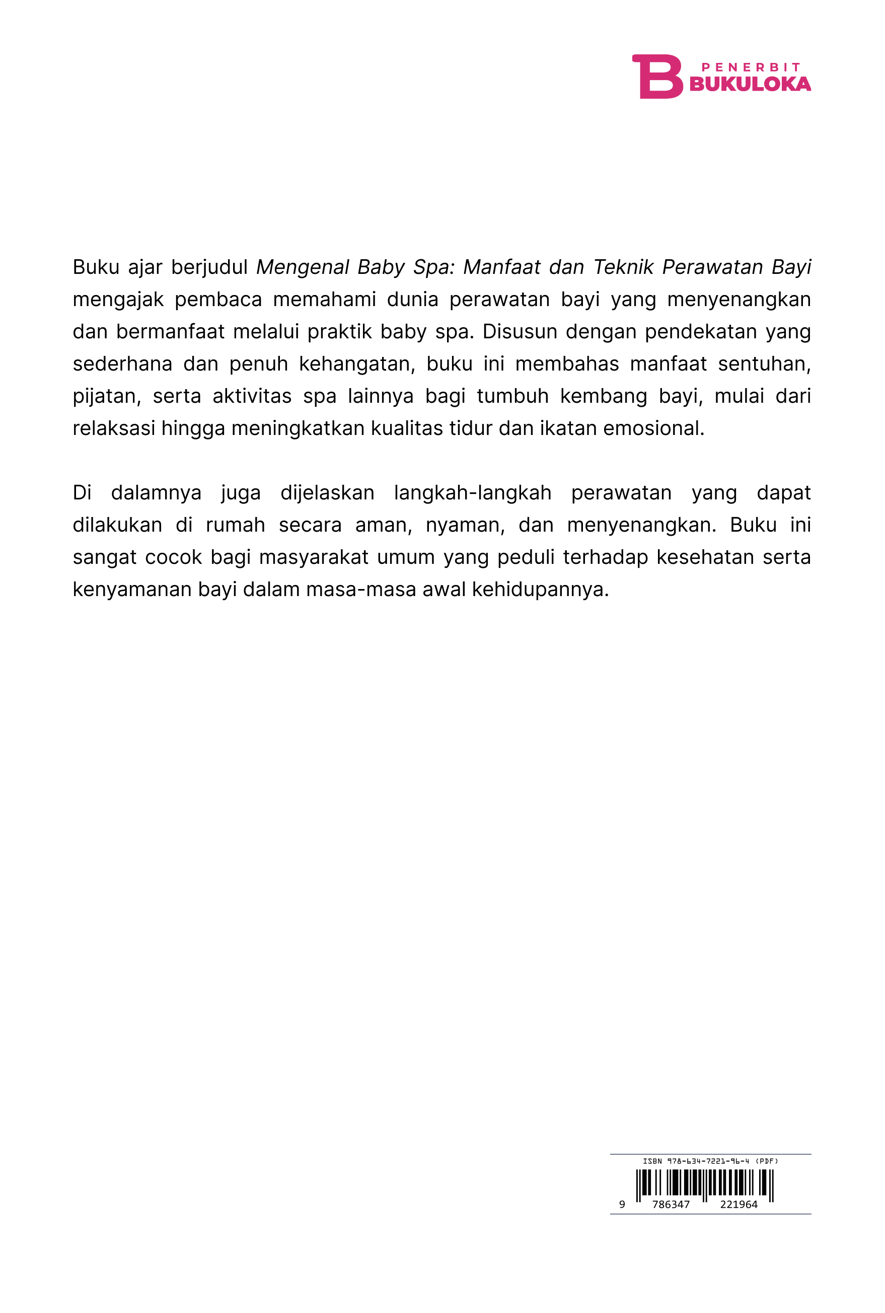 Mengenal Baby Spa: Manfaat dan Teknik Perawatan Bayi