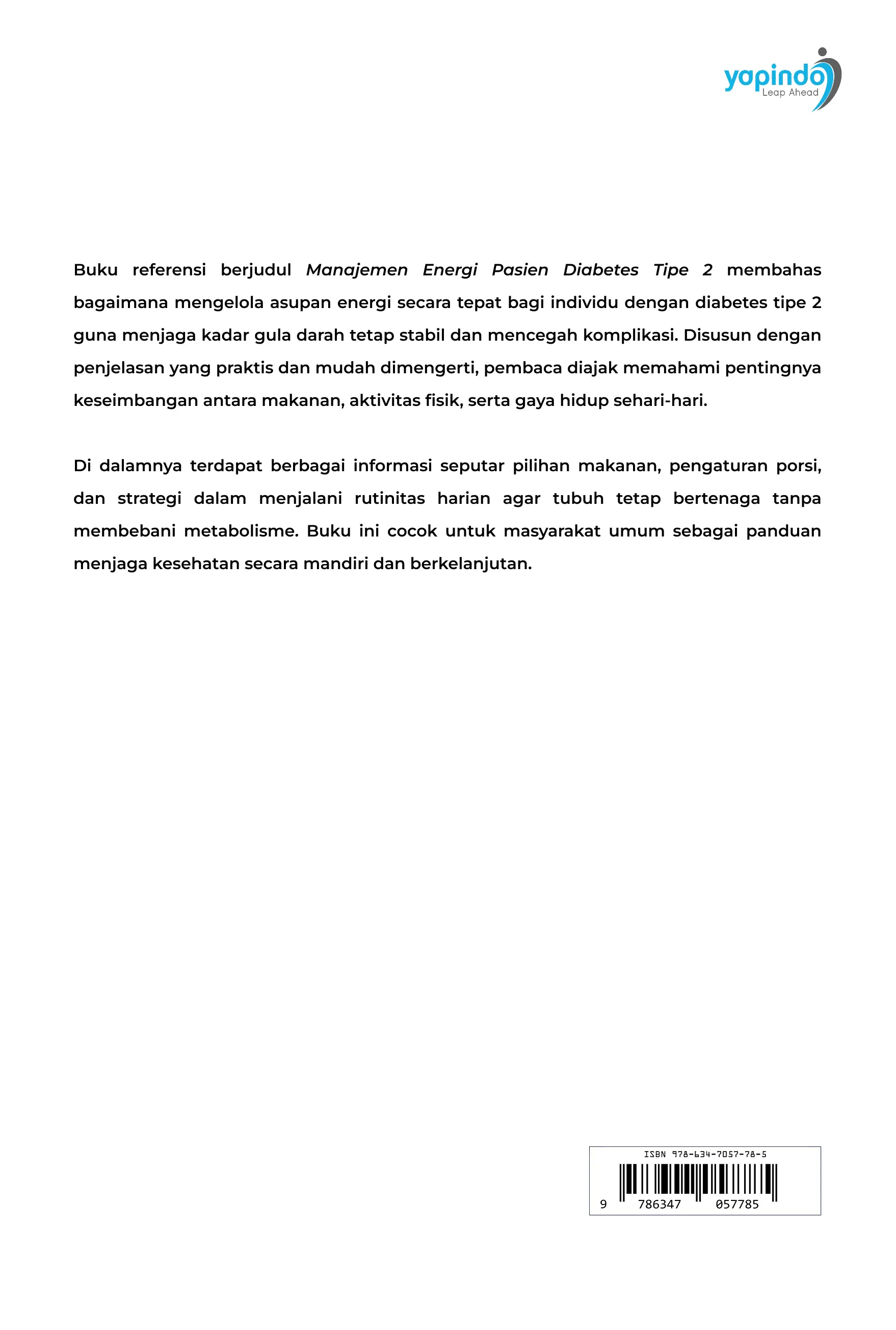 Manajemen Energi Pasien Diabetes Tipe 2