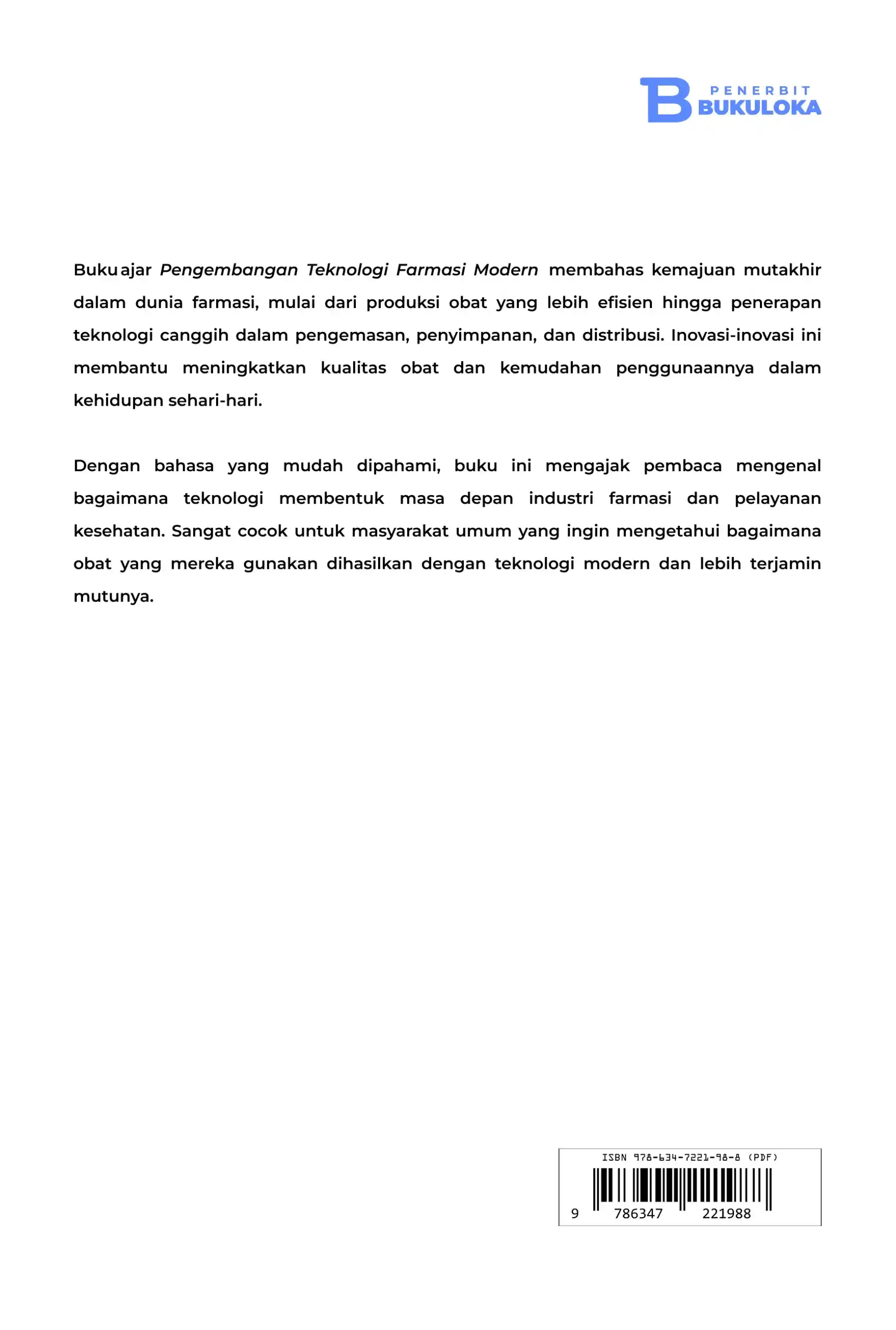 Pengembangan Teknologi Farmasi Modern 