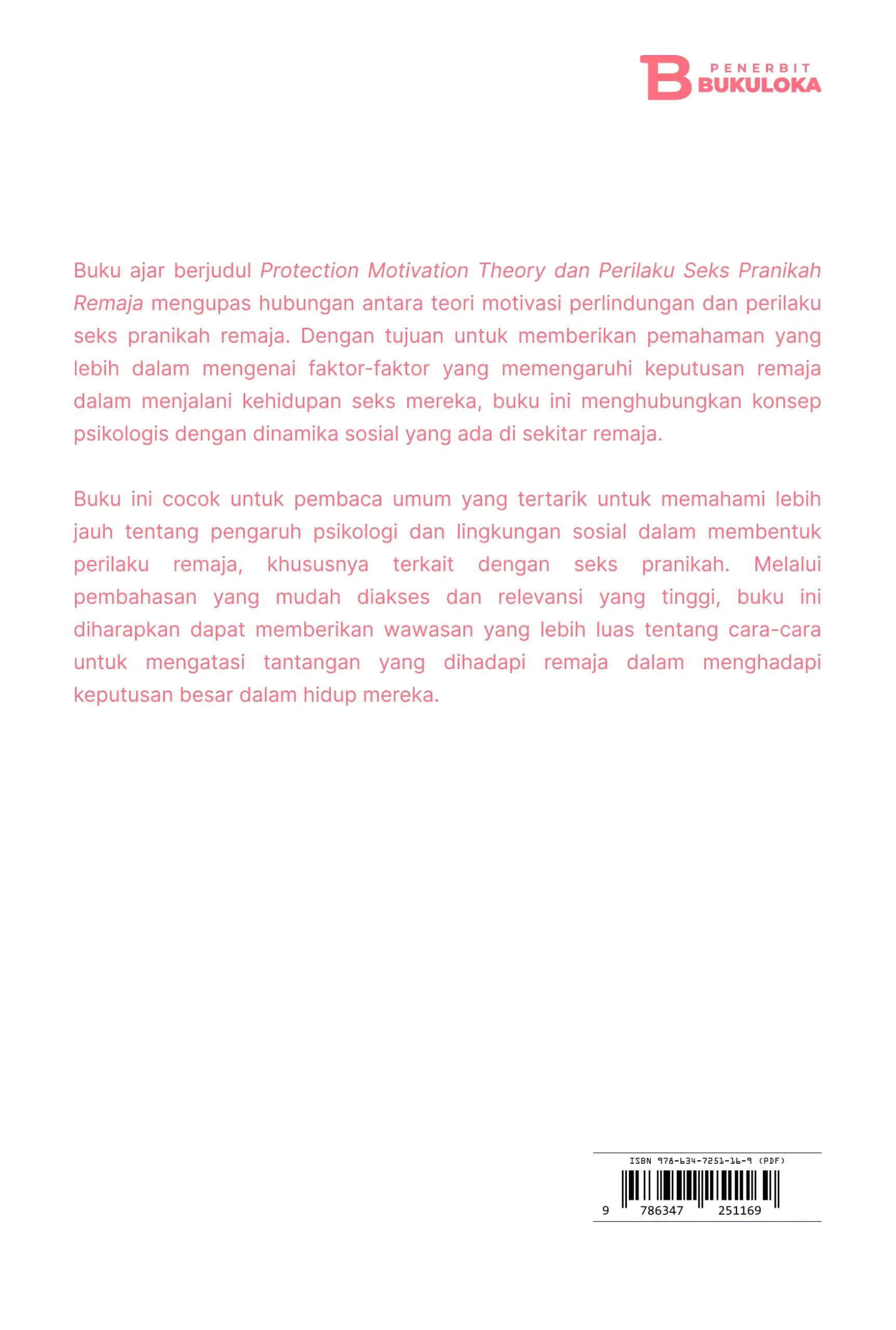 Protection Motivation Theory dan Perilaku Seks Pranikah Remaja 
