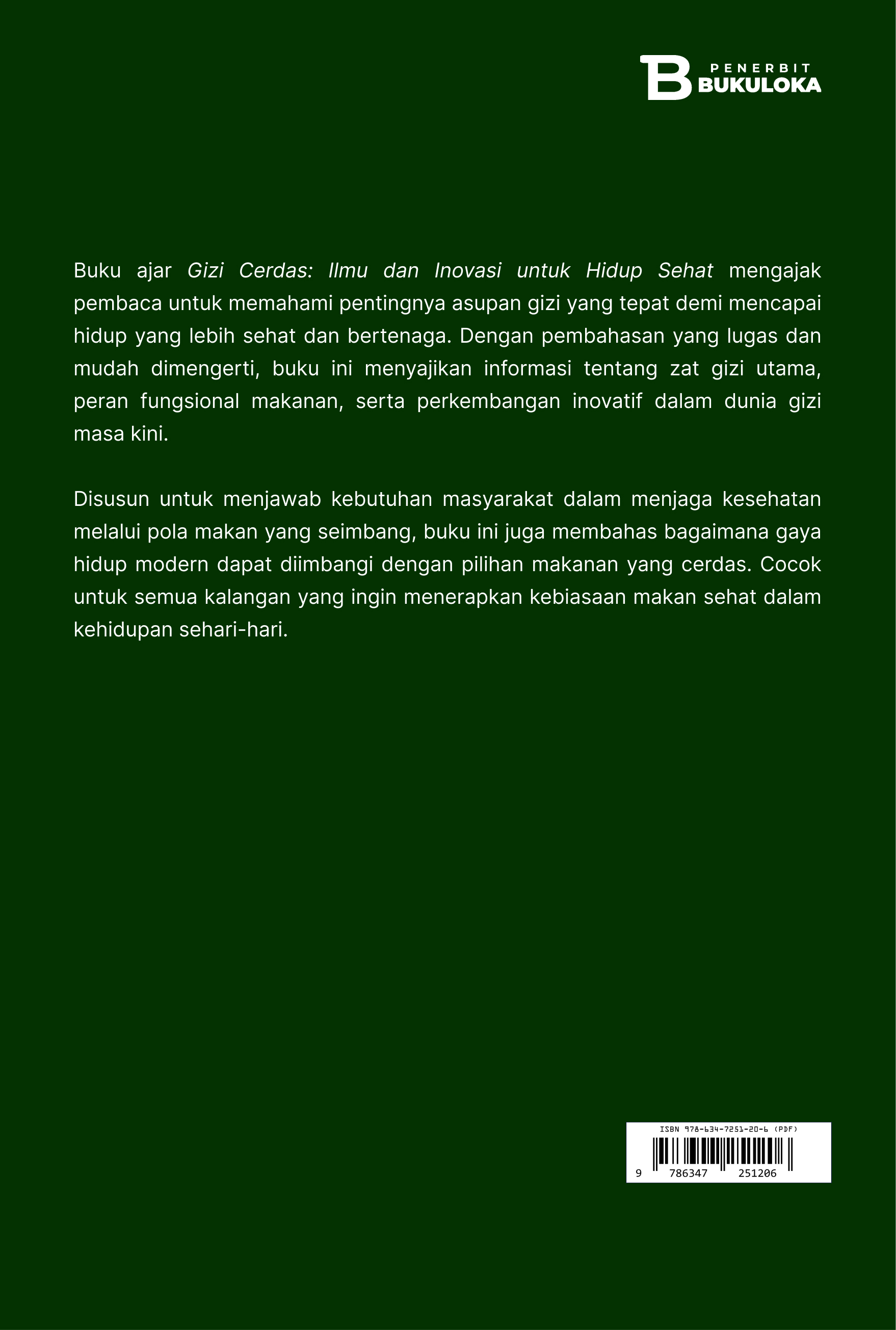 Gizi Cerdas: Ilmu dan Inovasi untuk Hidup Sehat 