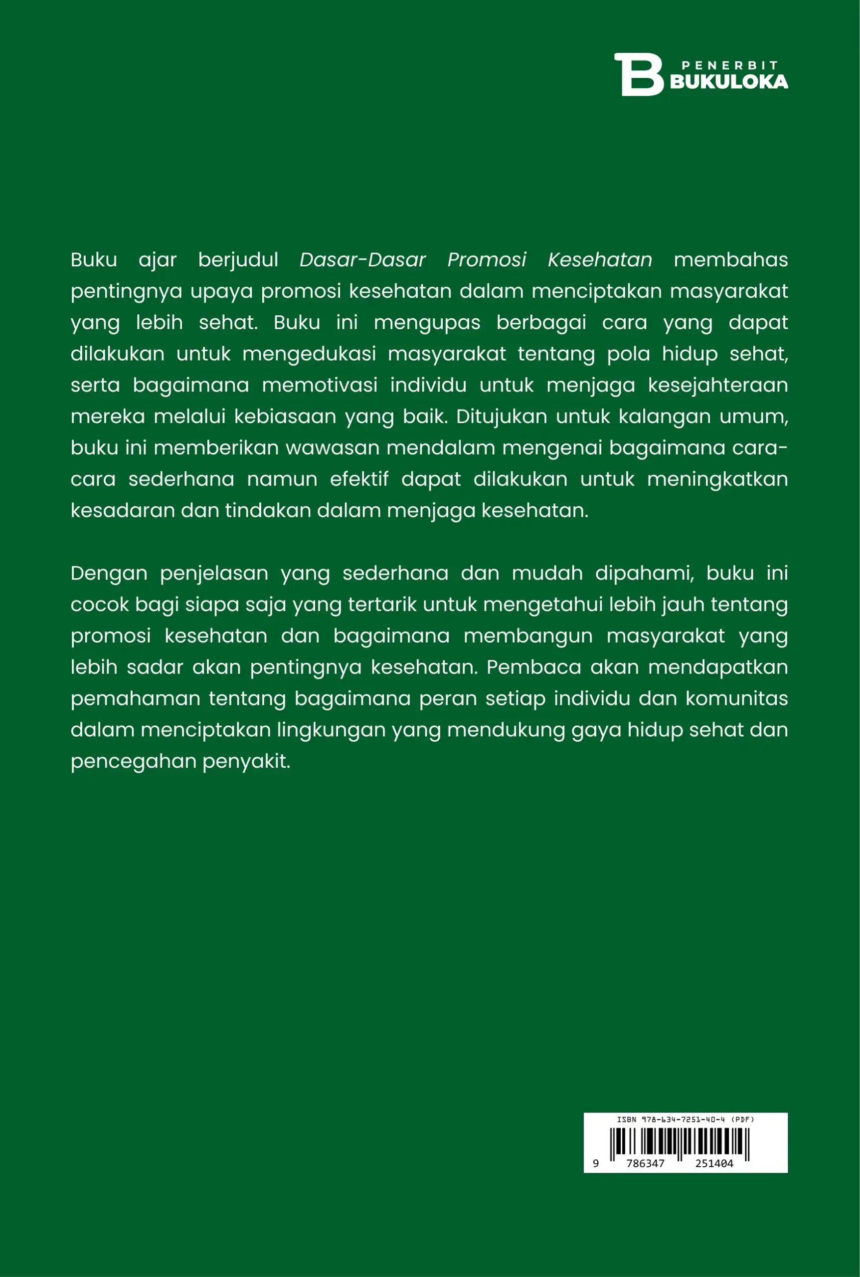 Dasar-Dasar Promosi Kesehatan