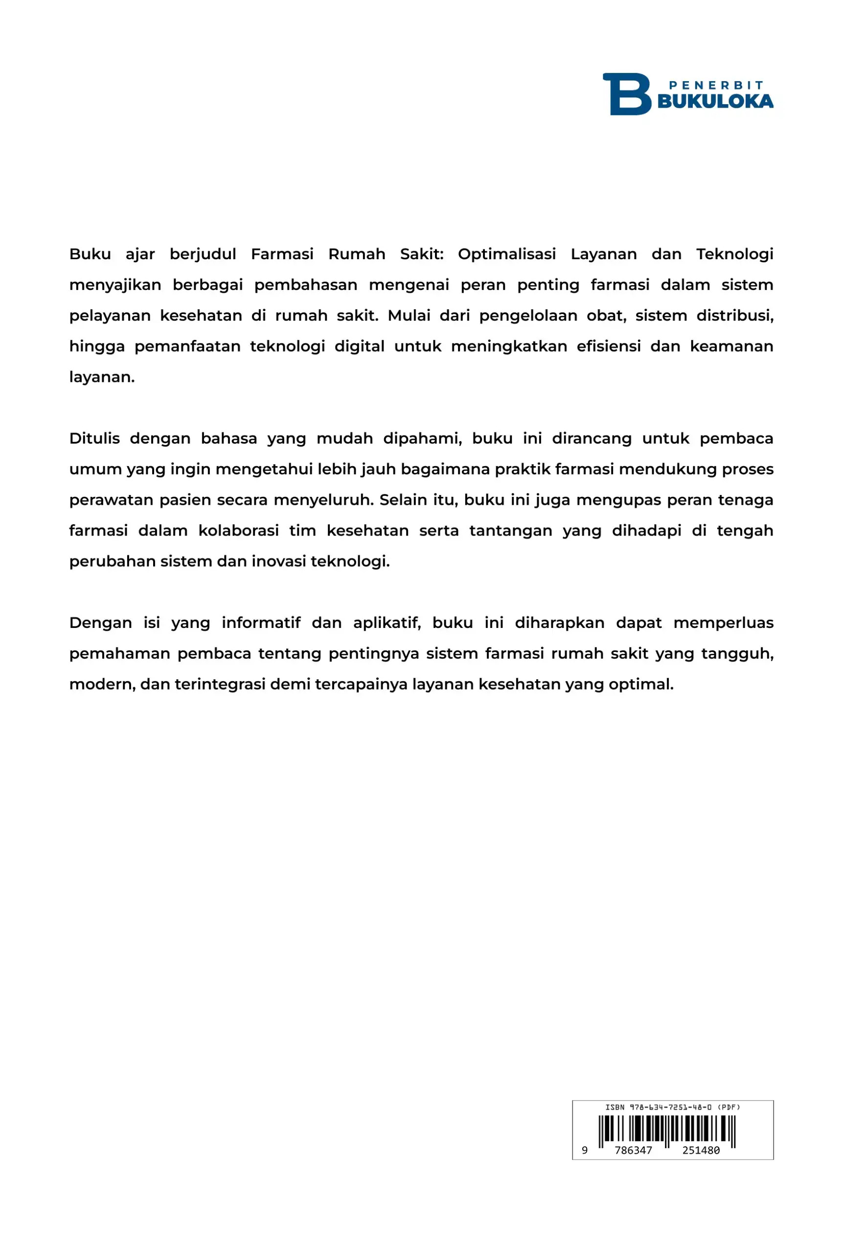 Farmasi Rumah Sakit: Optimalisasi Layanan dan Teknologi 