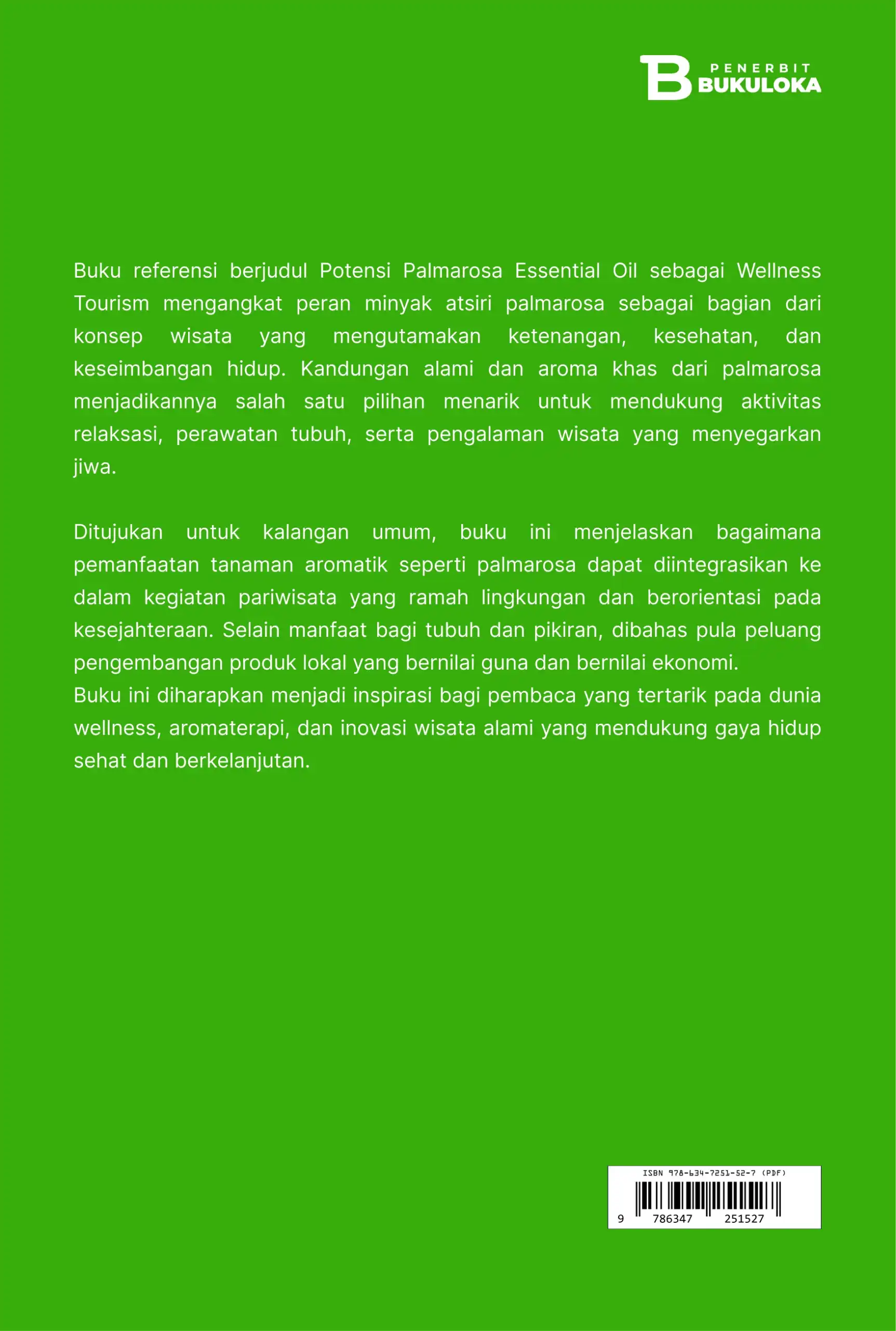 Potensi Palmarosa Essential Oil sebagai Wellness Tourism