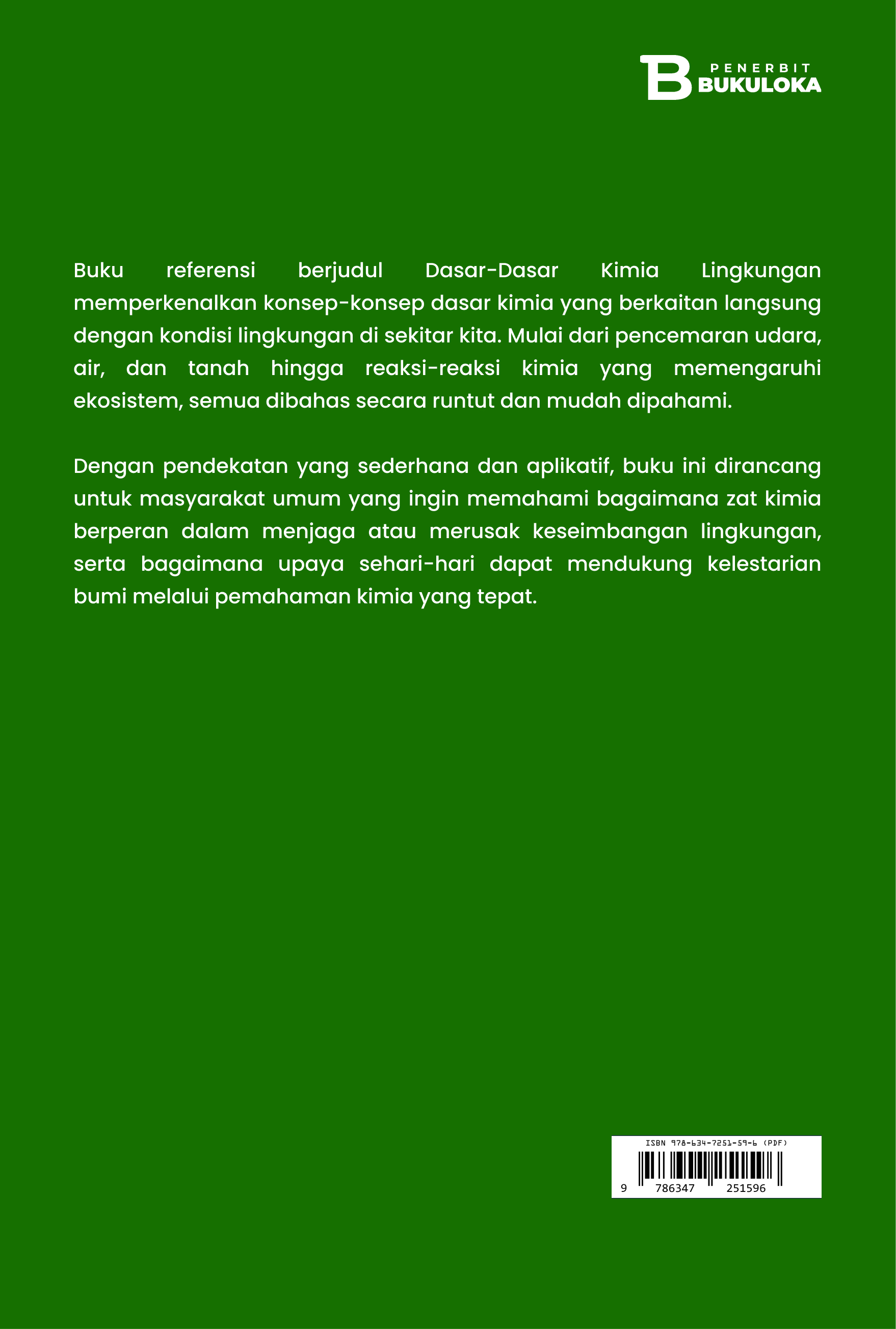 Dasar-Dasar Kimia Lingkungan 