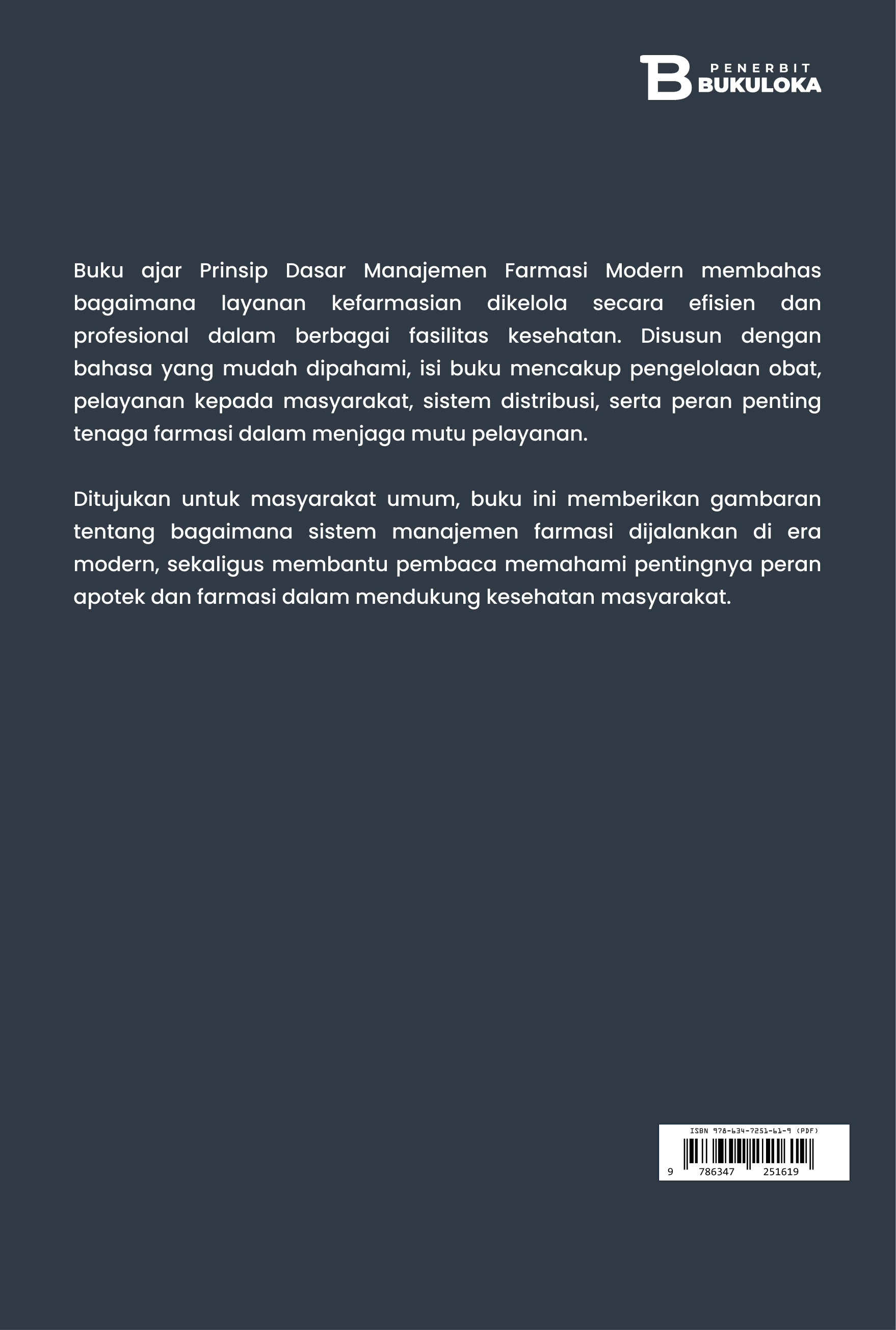 Prinsip Dasar Manajemen Farmasi Modern 