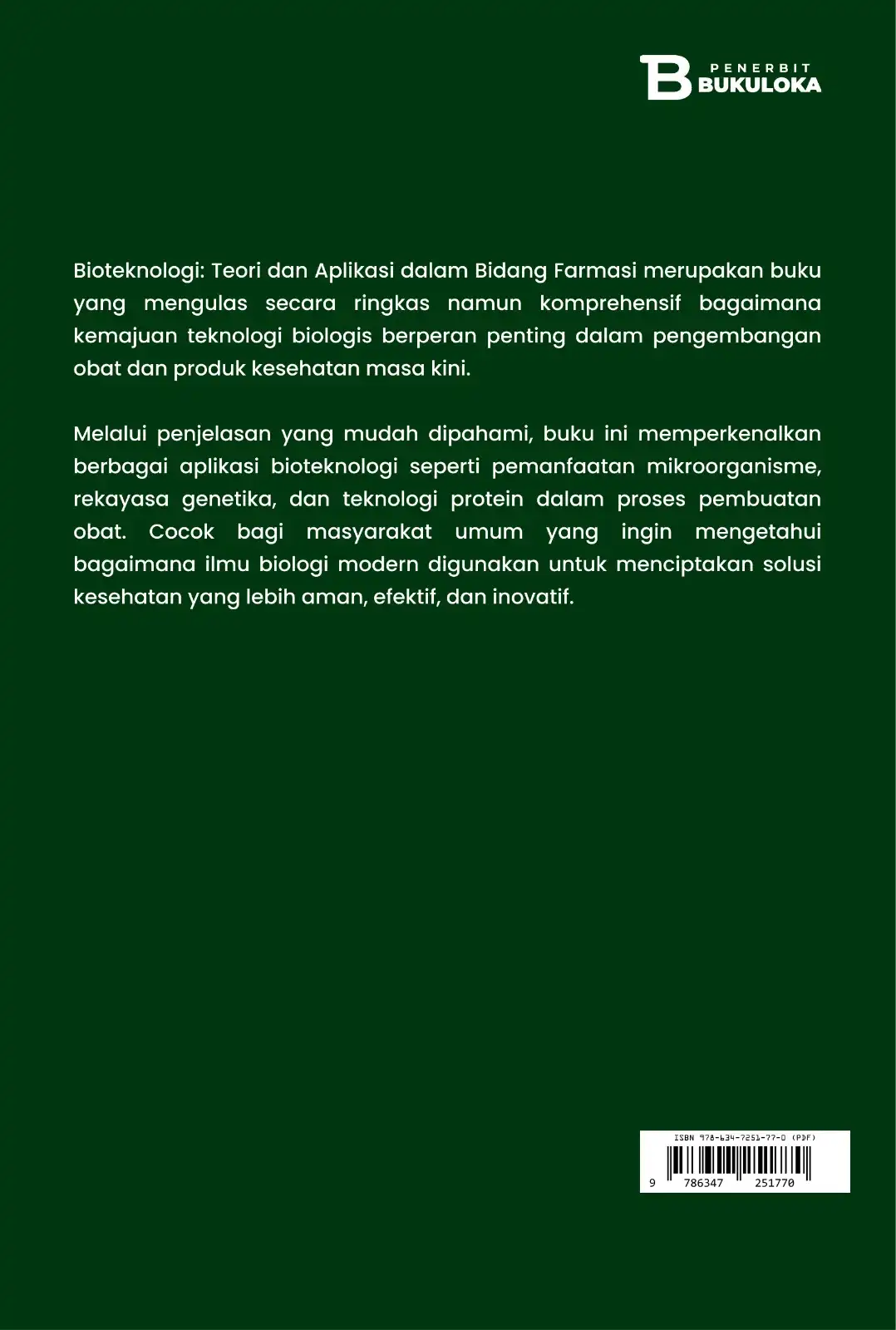 Bioteknologi: Teori dan Aplikasi dalam Bidang Farmasi
