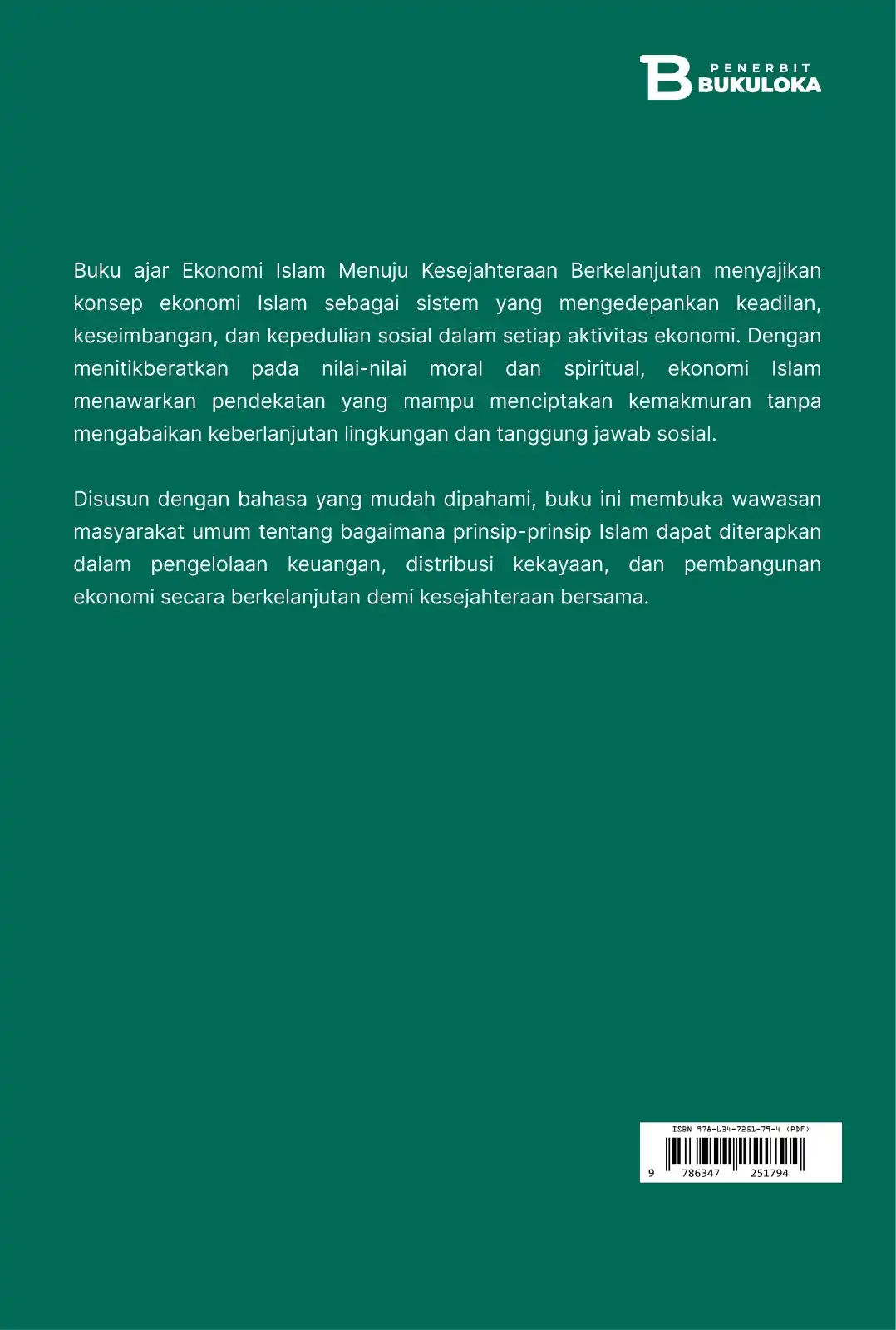Ekonomi Islam Menuju Kesejahteraan Berkelanjutan
