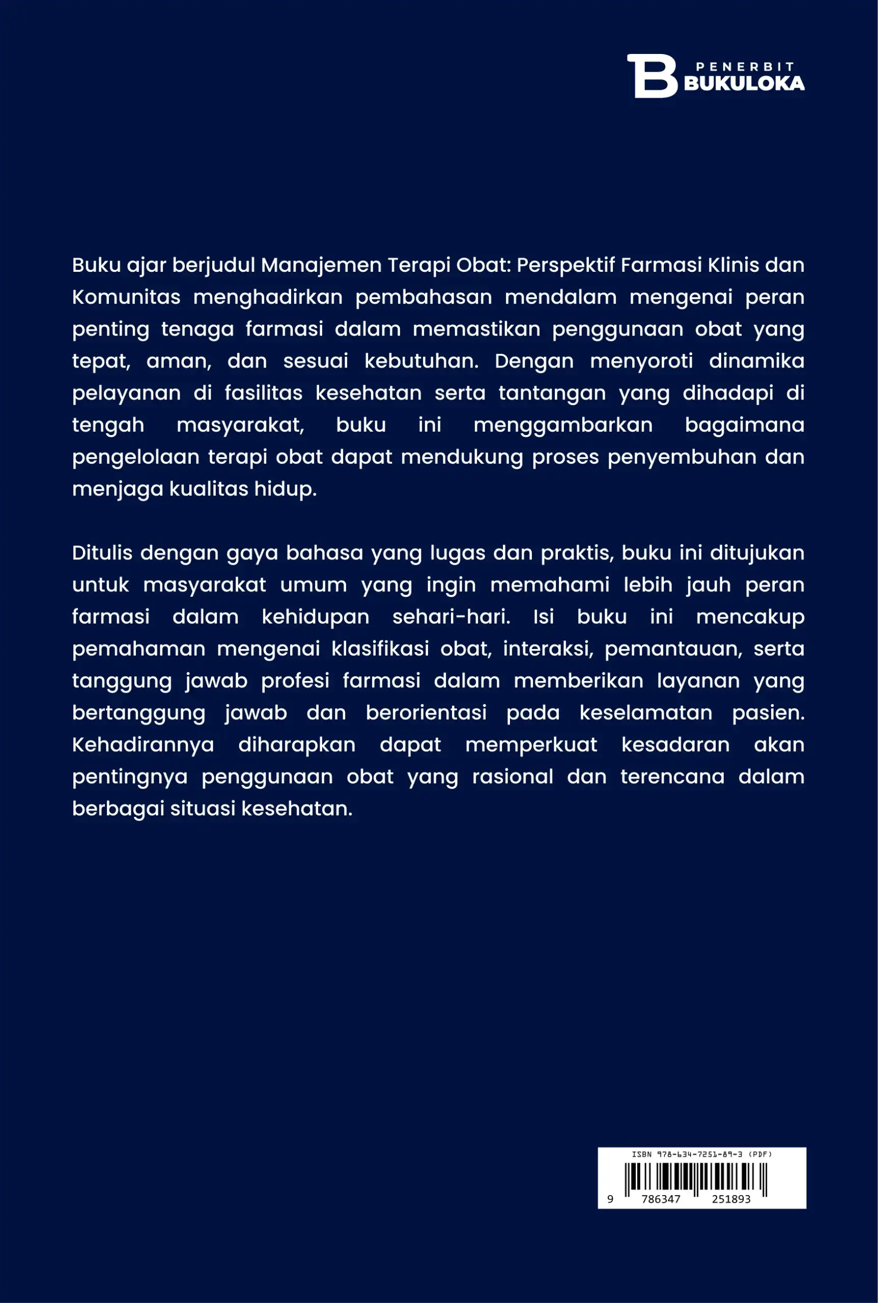Manajemen Terapi Obat: Perspektif Farmasi Klinis dan Komunitas