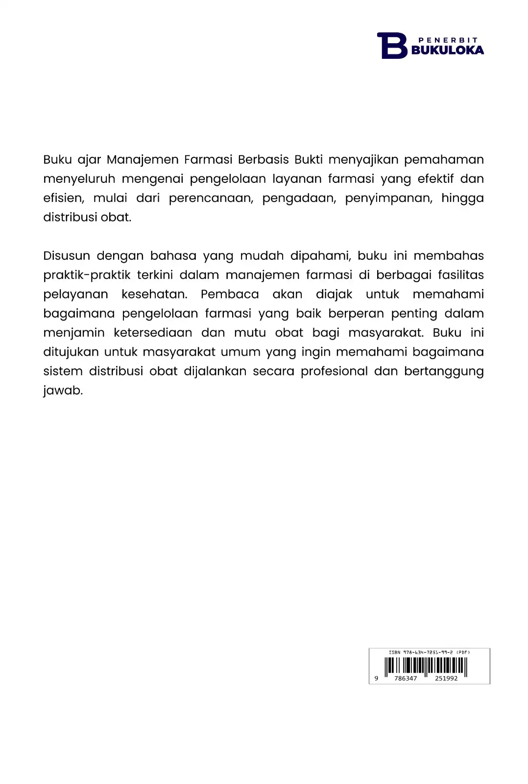 Manajemen Farmasi Berbasis Bukti 