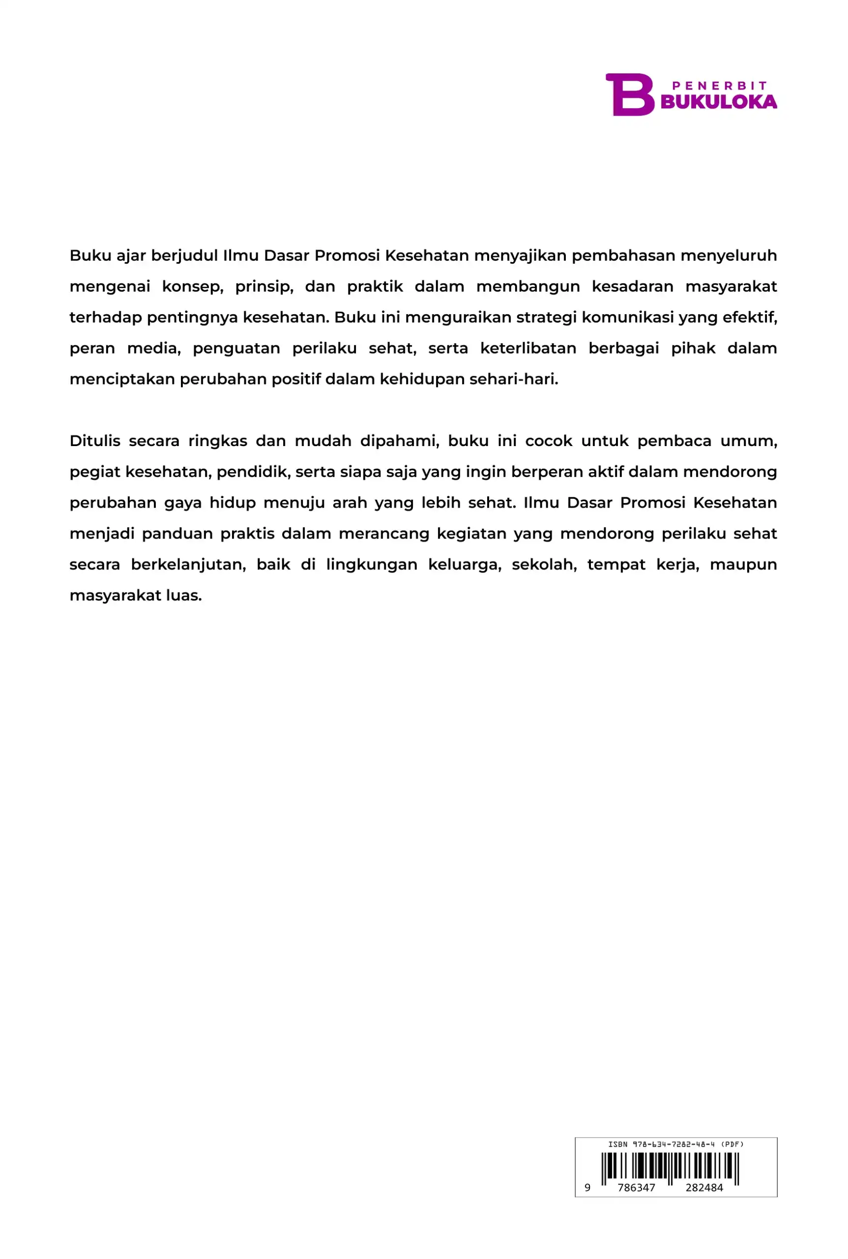 Ilmu Dasar Promosi Kesehatan